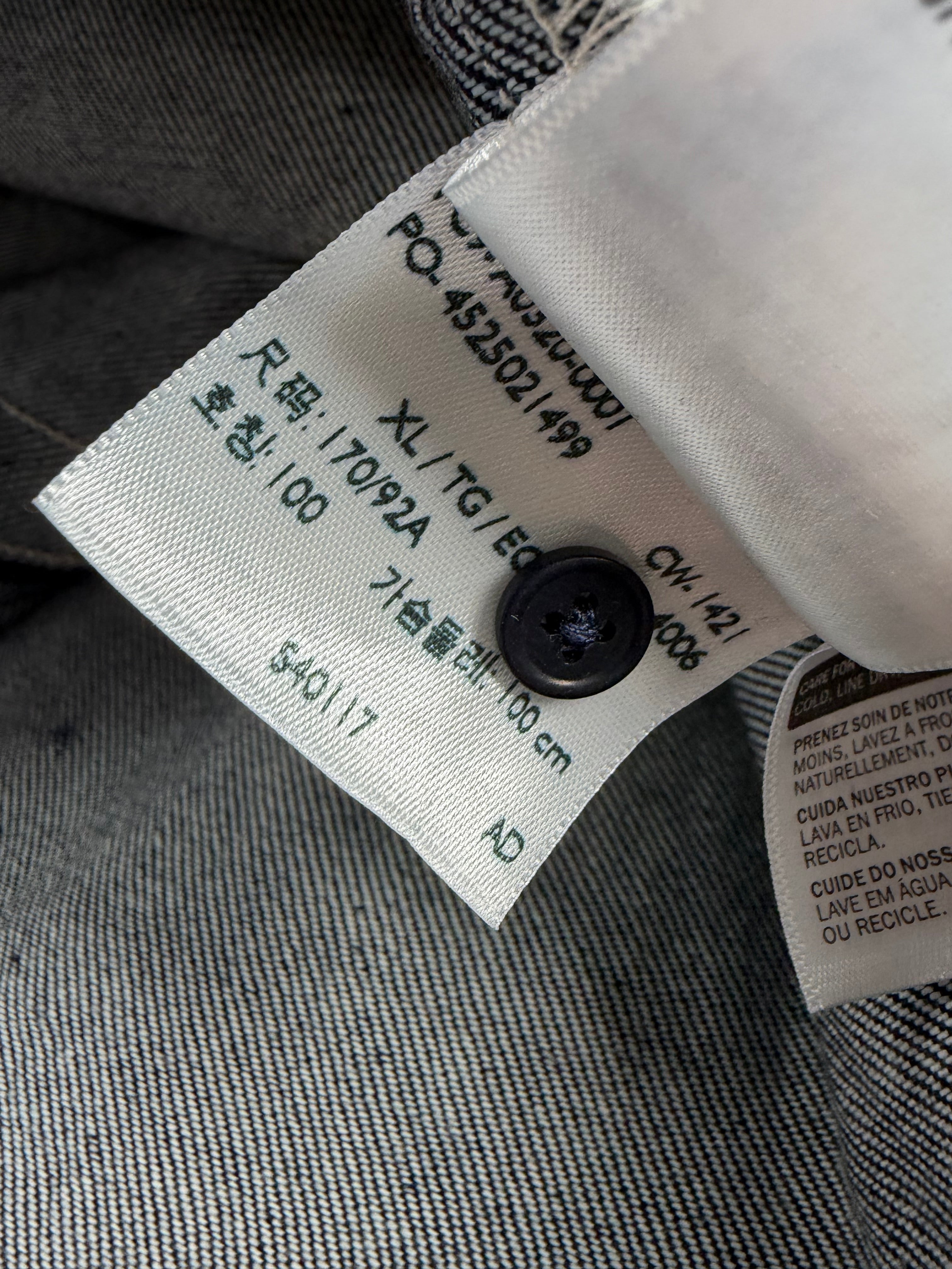 Levi's Dark Blue & White Click Button Shirt - XL