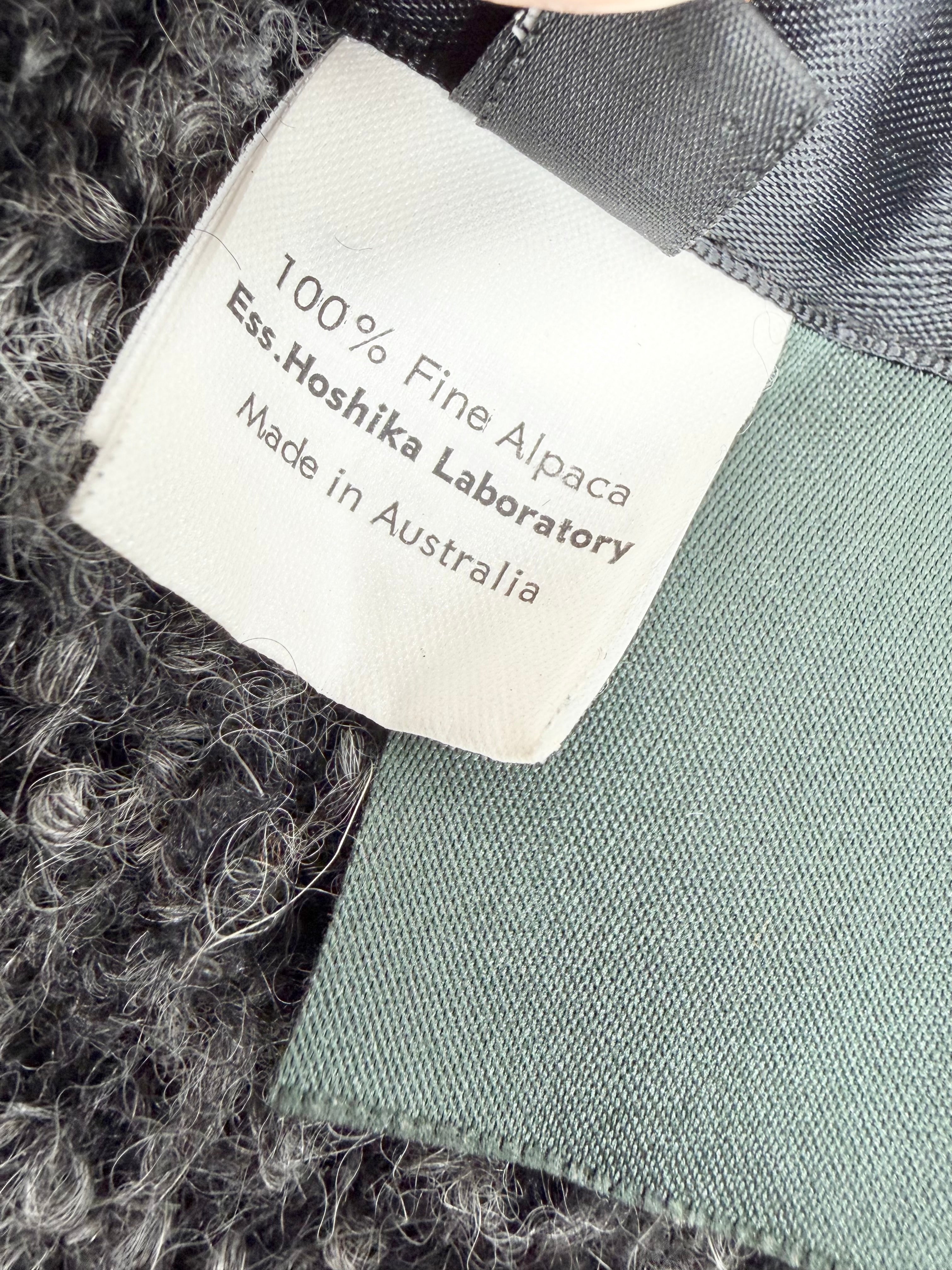 Ess. Hoshika Laboratory Charcoal Boucle Wool Garment - AU10