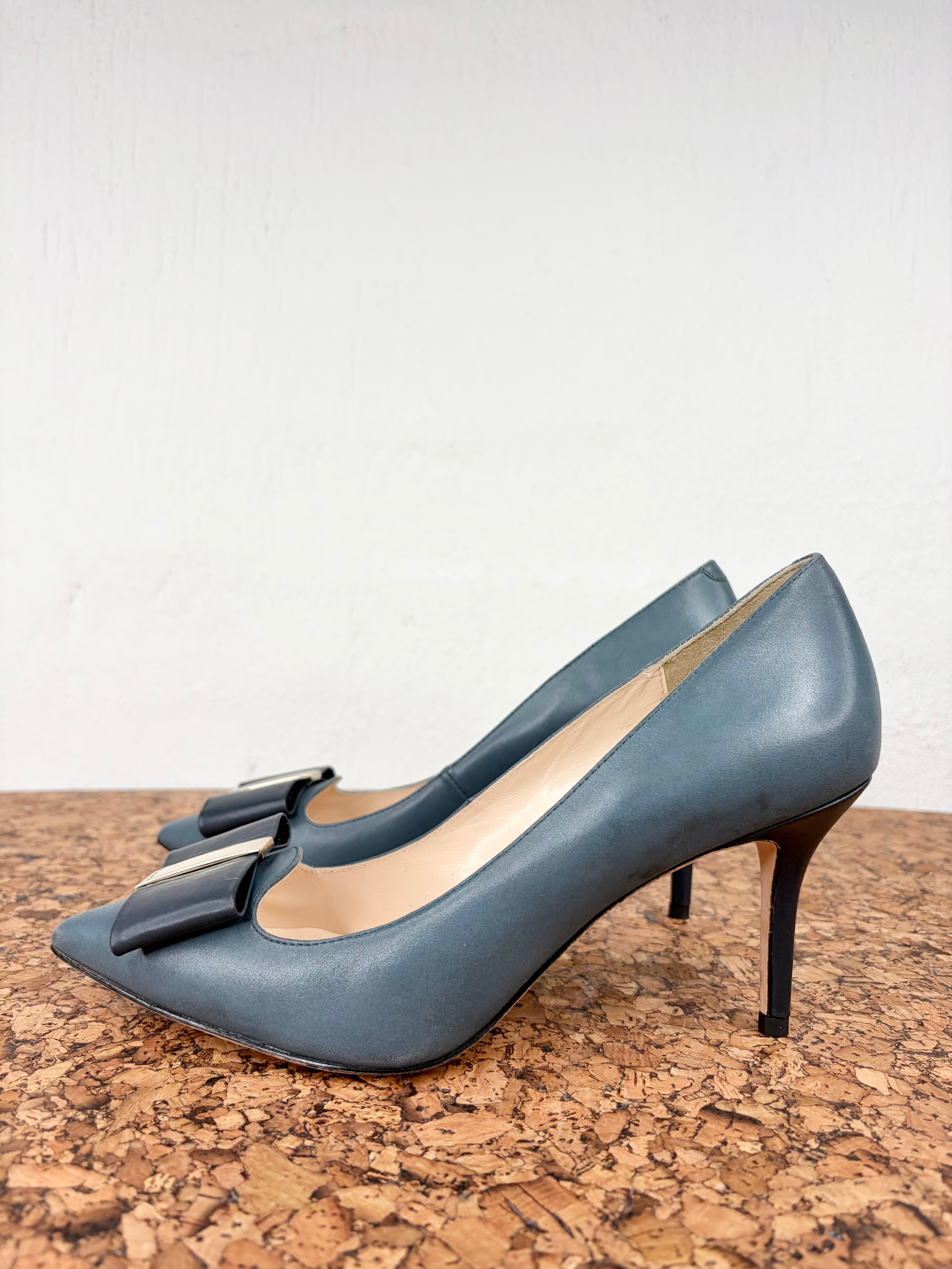 Oroton Steel Blue Pumps - EU39