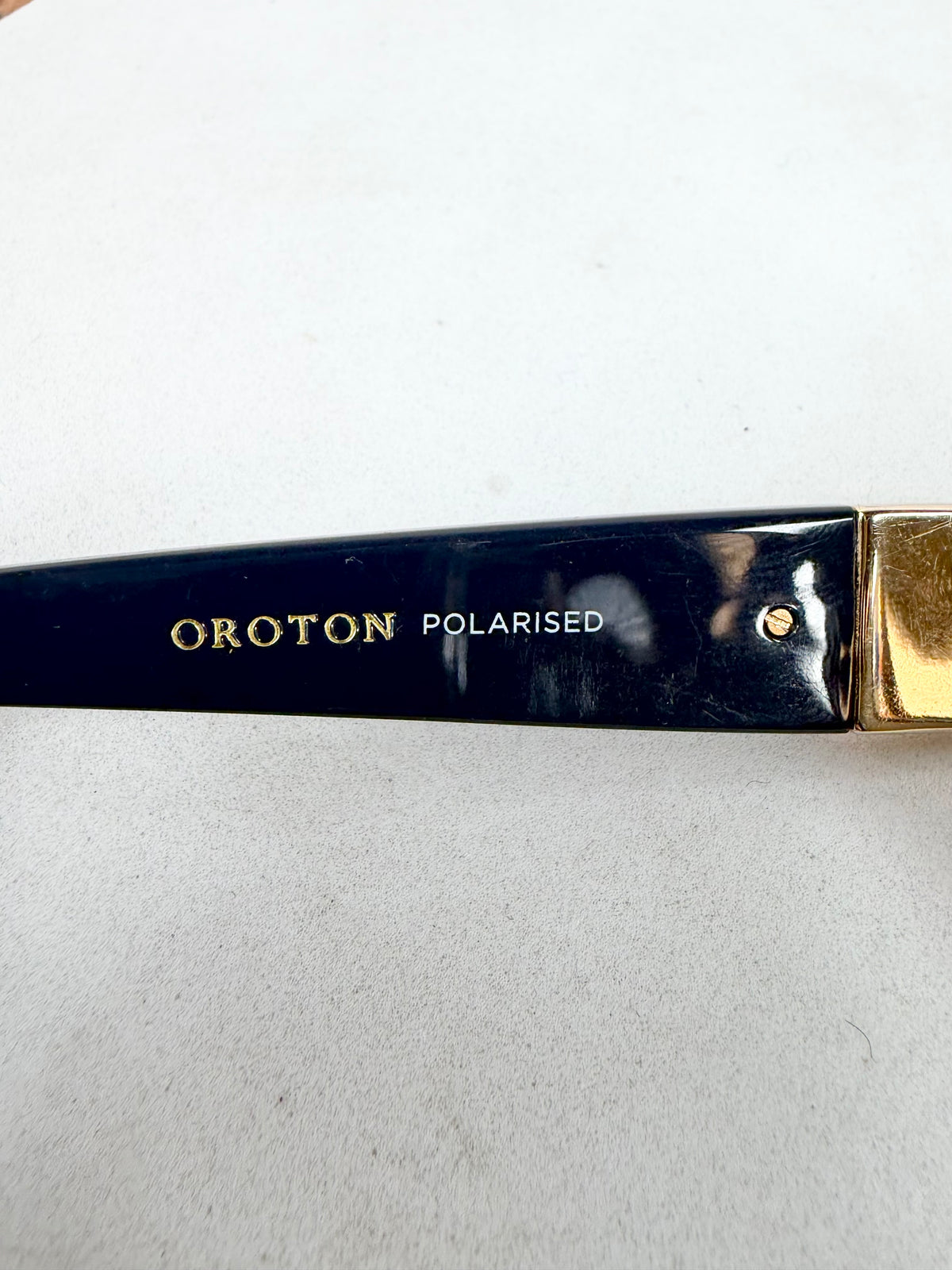 Oroton Jacinta Navy & Tortoiseshell Rectangular Frame Sunglasses