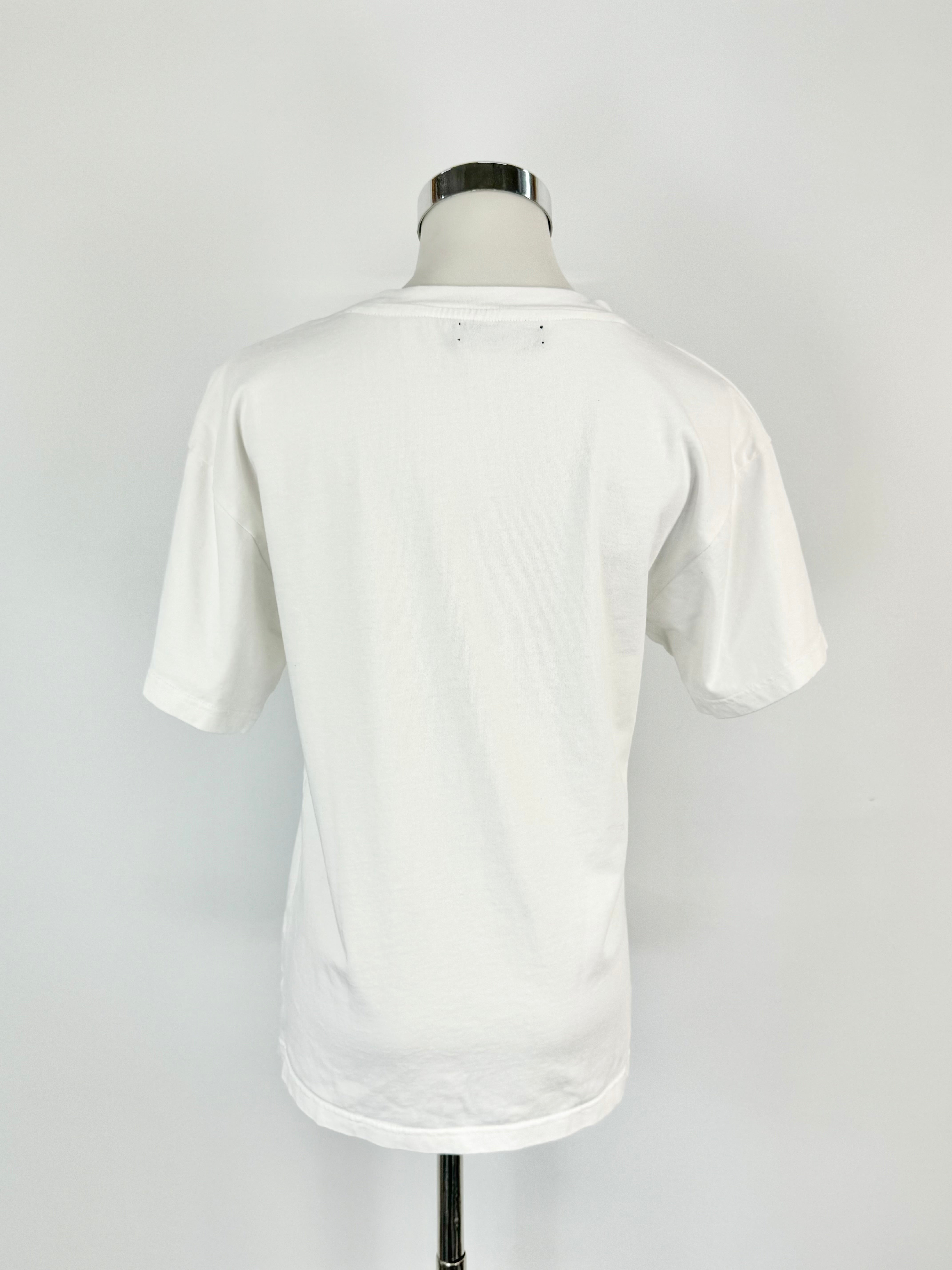 Amiri White Cotton Heron Patterned T-Shirt - AU8/10