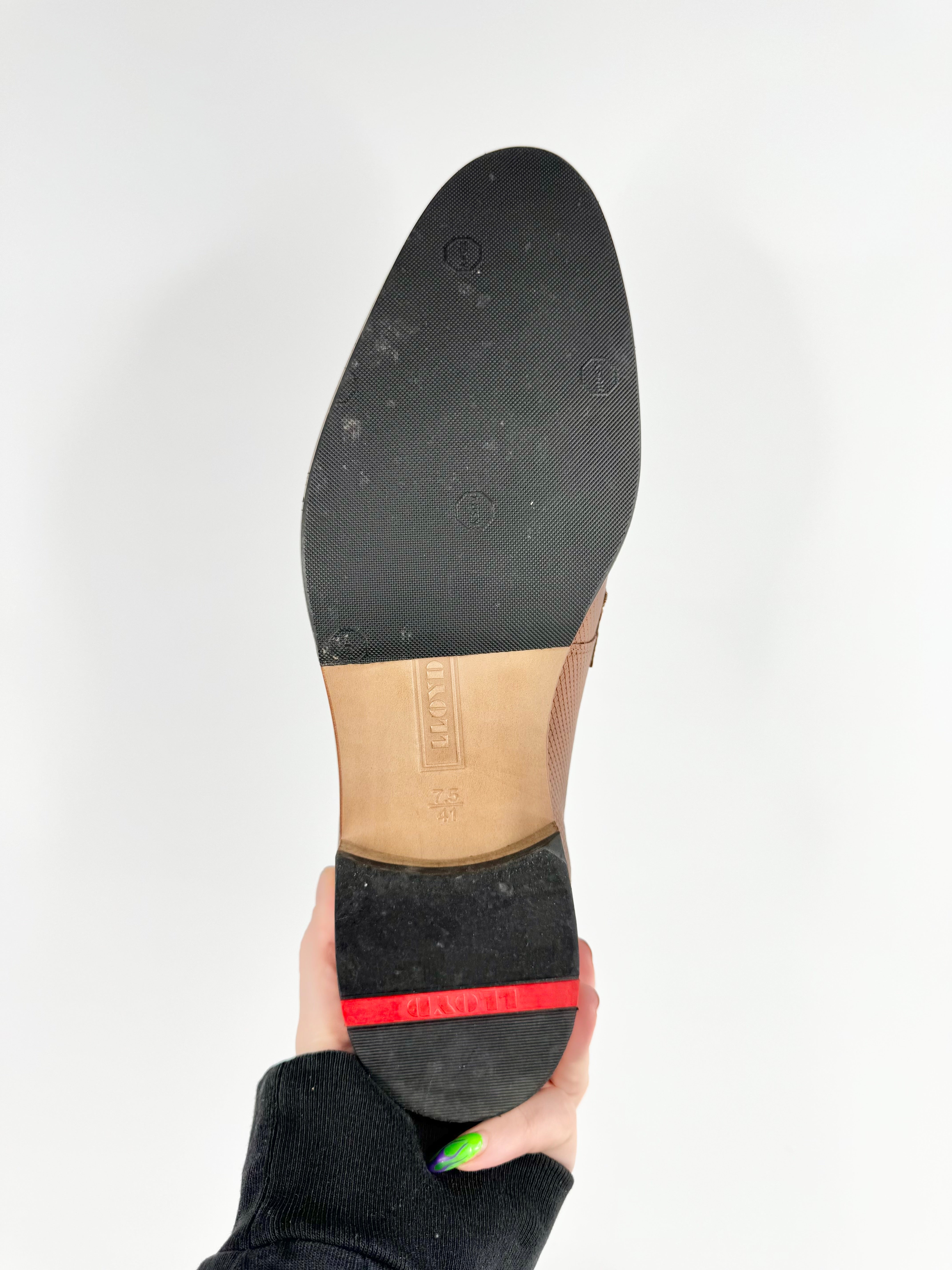 Harvard by Lloyd Germany Dark Tan Textured Lace Ups - EU41