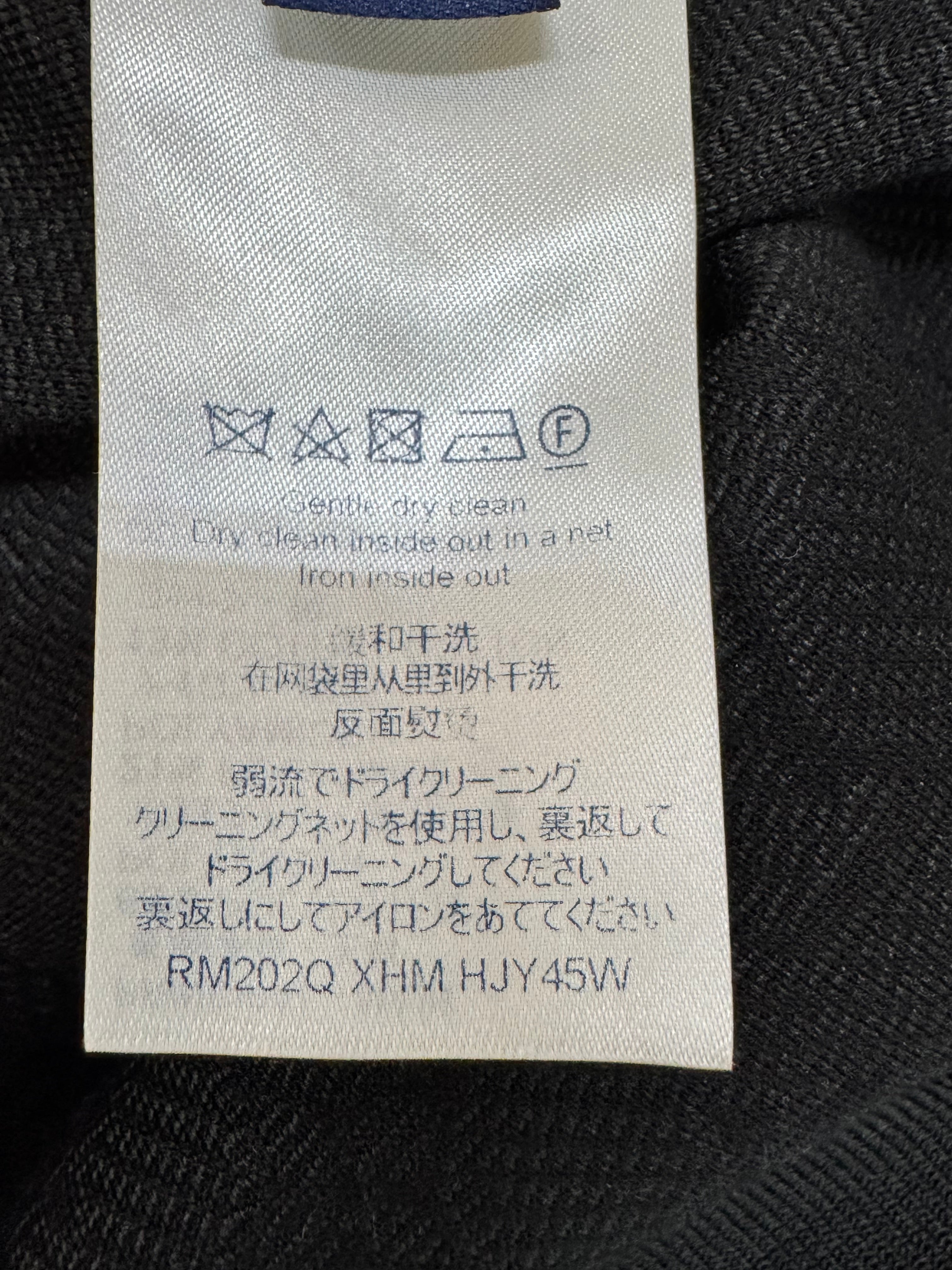 Louis Vuitton Black Monogram Embossed Zippered Jacket - M