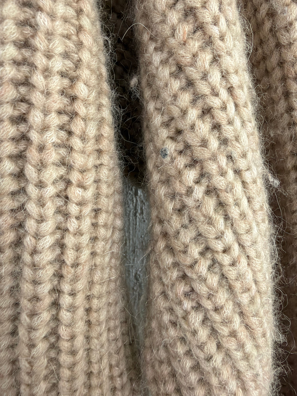Anine Bing Vanilla Rib Knit Slouchy Alpaca Blend Sweater - AU10/12