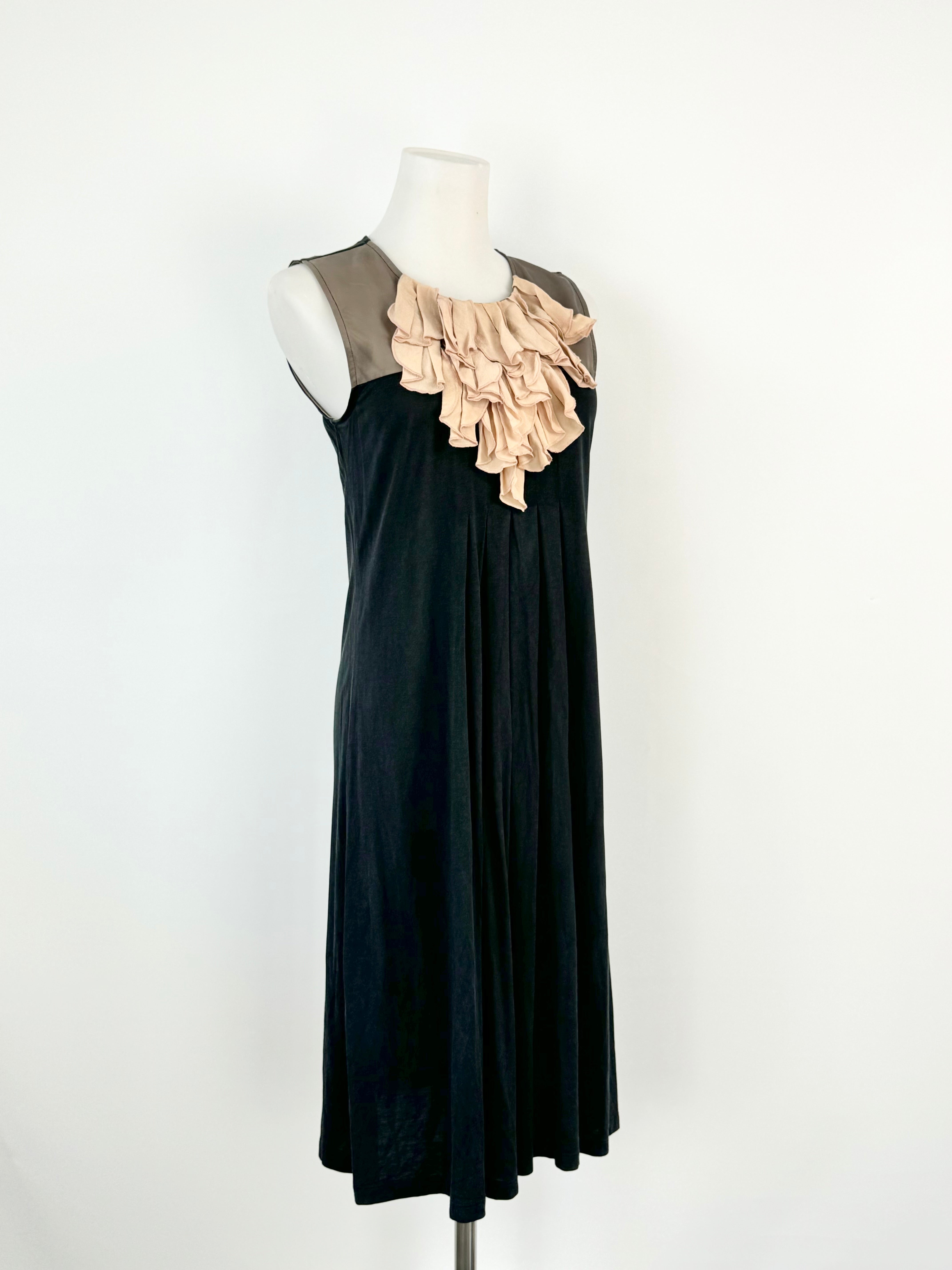 Weekend by Max Mara Black Peach & Taupe Sheath Dress - AU8/10