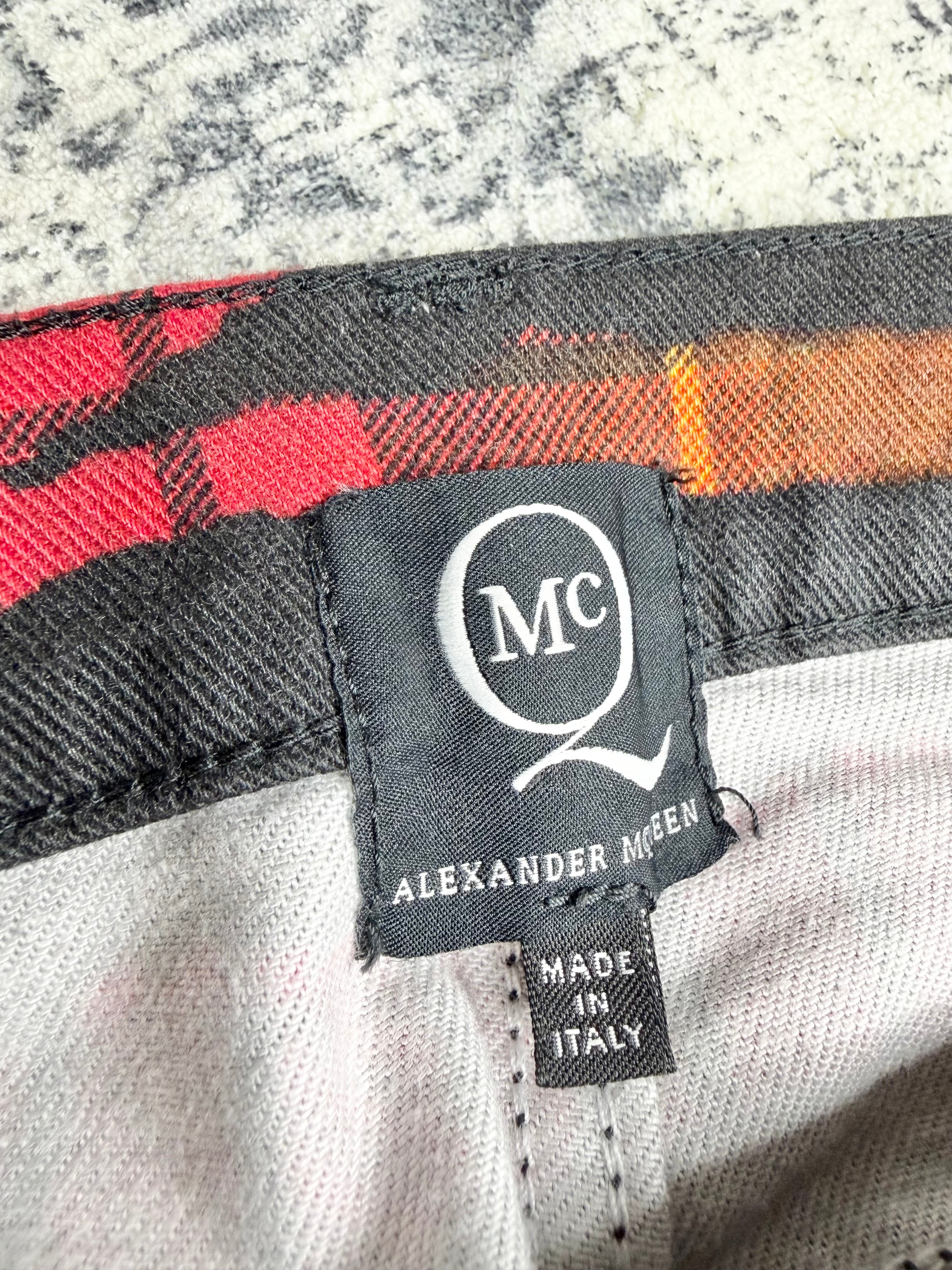 McQ Fall/Winter 2013 Tiger Tartan High Waist Pant - 28