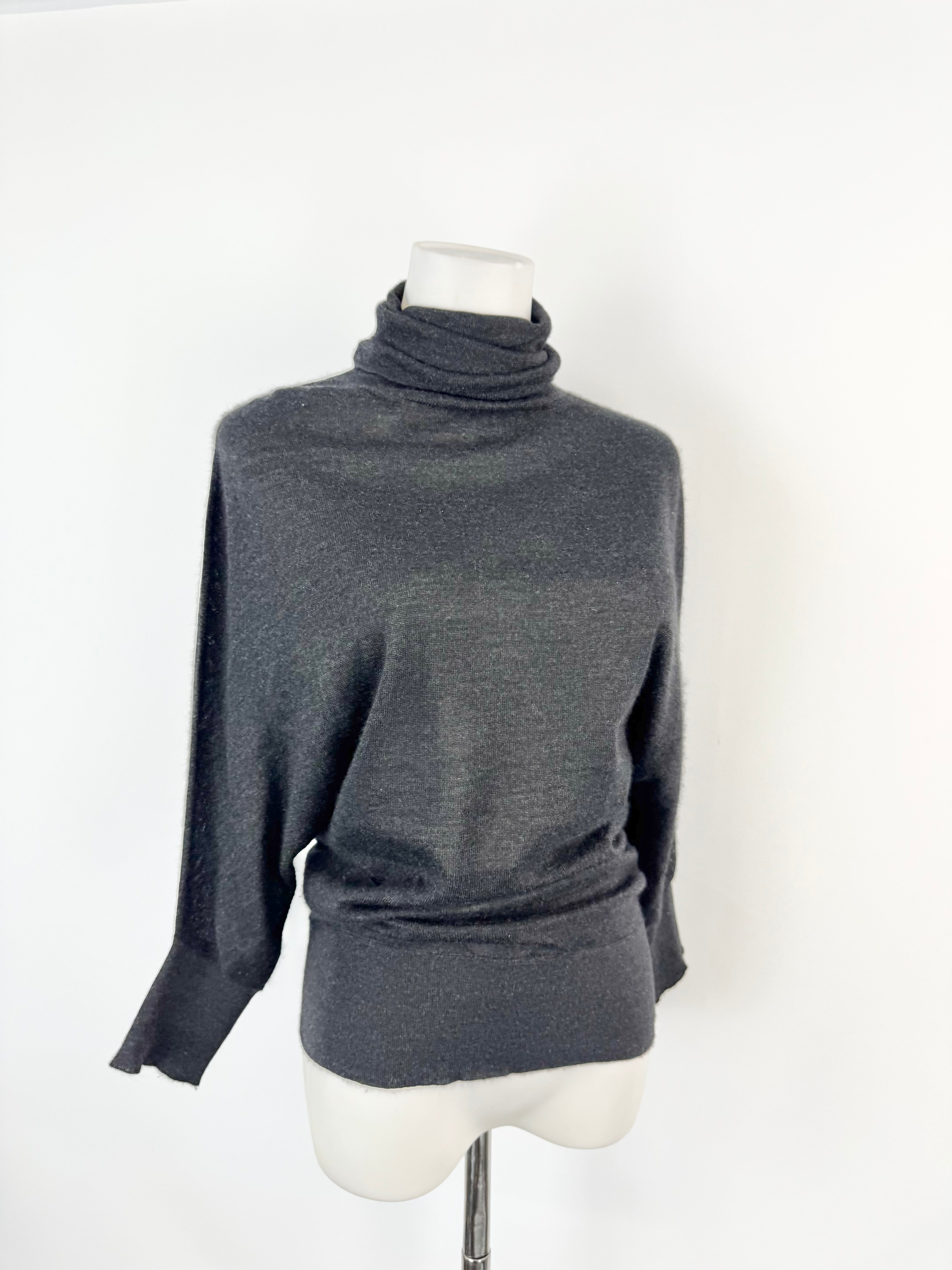 Prada Black Semi Sheer Turtleneck - AU10