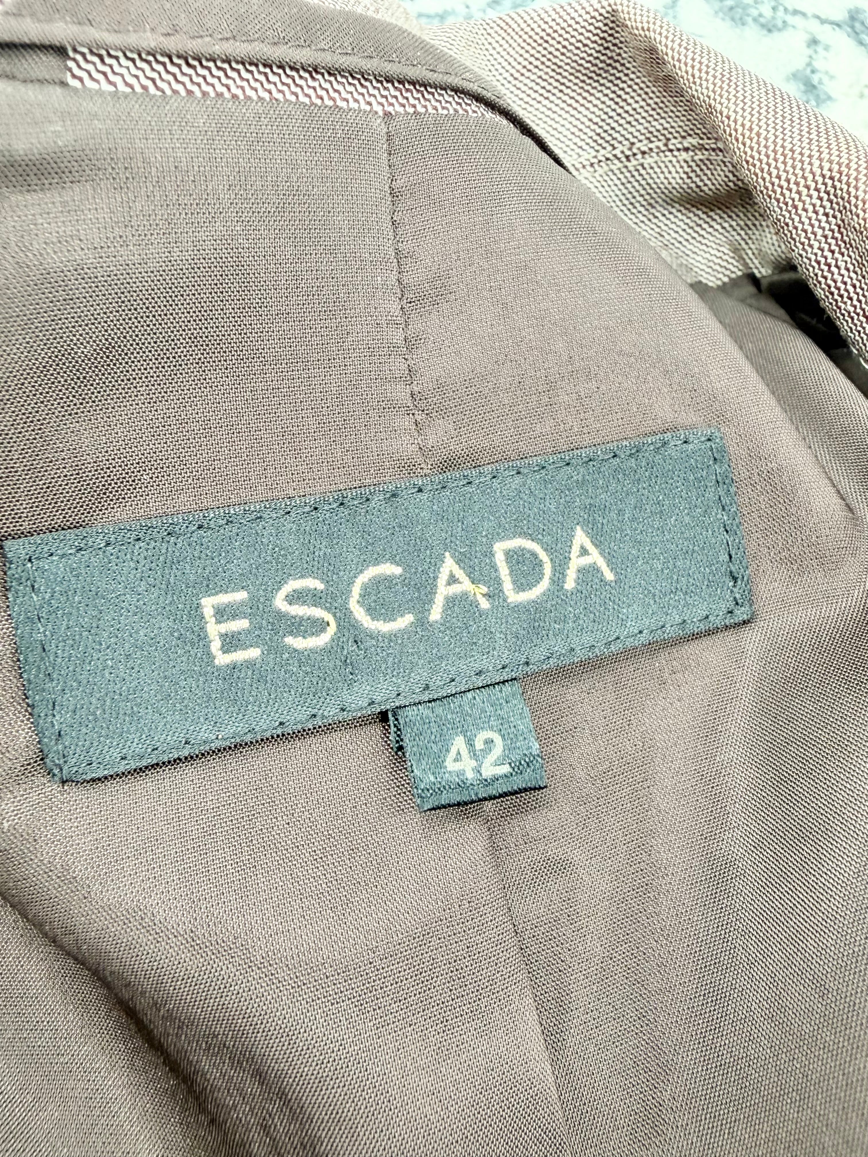 Escada Fringed Tailored Wool & Silk Two-Piece Suit - AU12/14