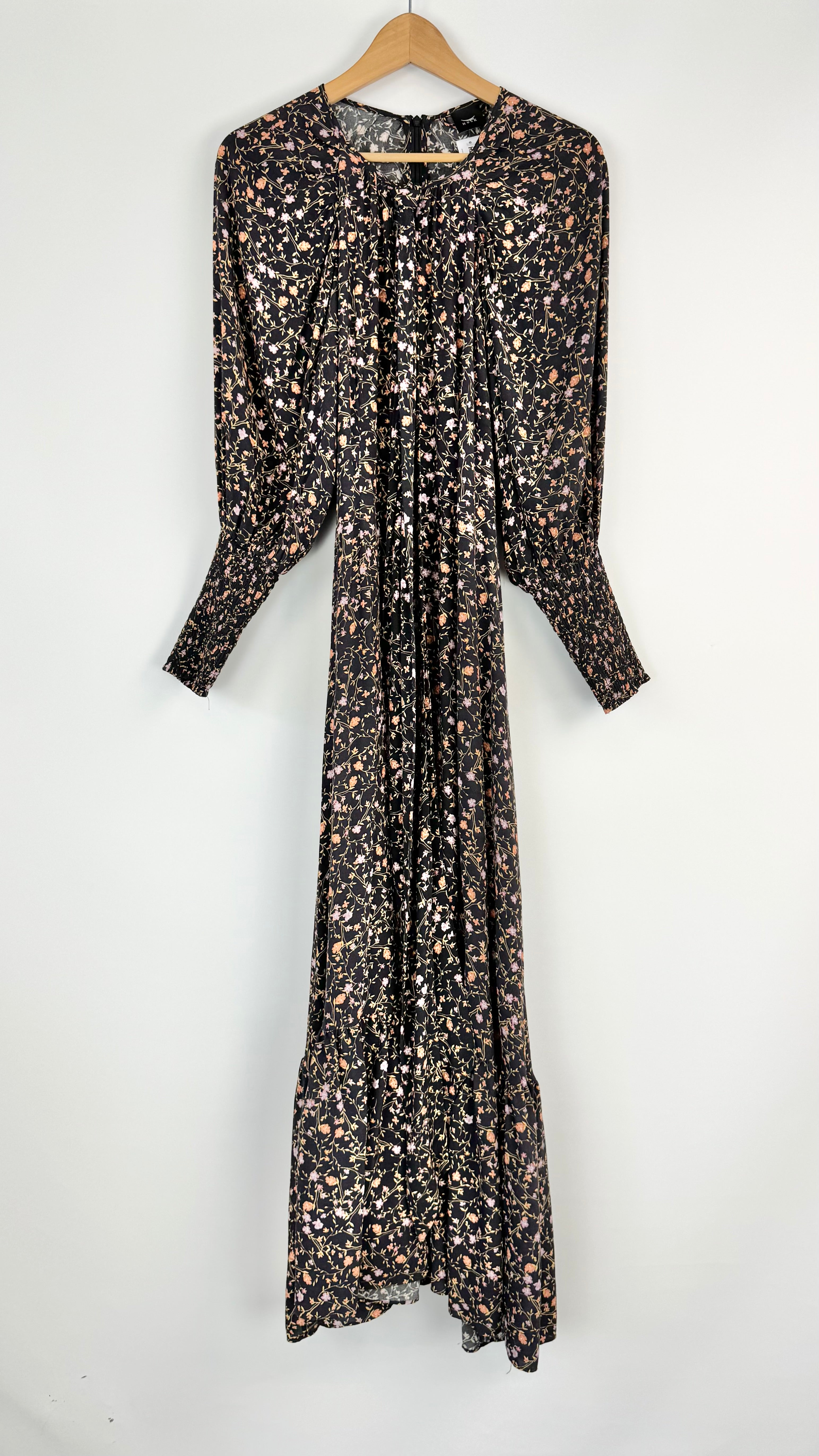 Husk Black Floral 'Garland' Maxi Dress - AU8