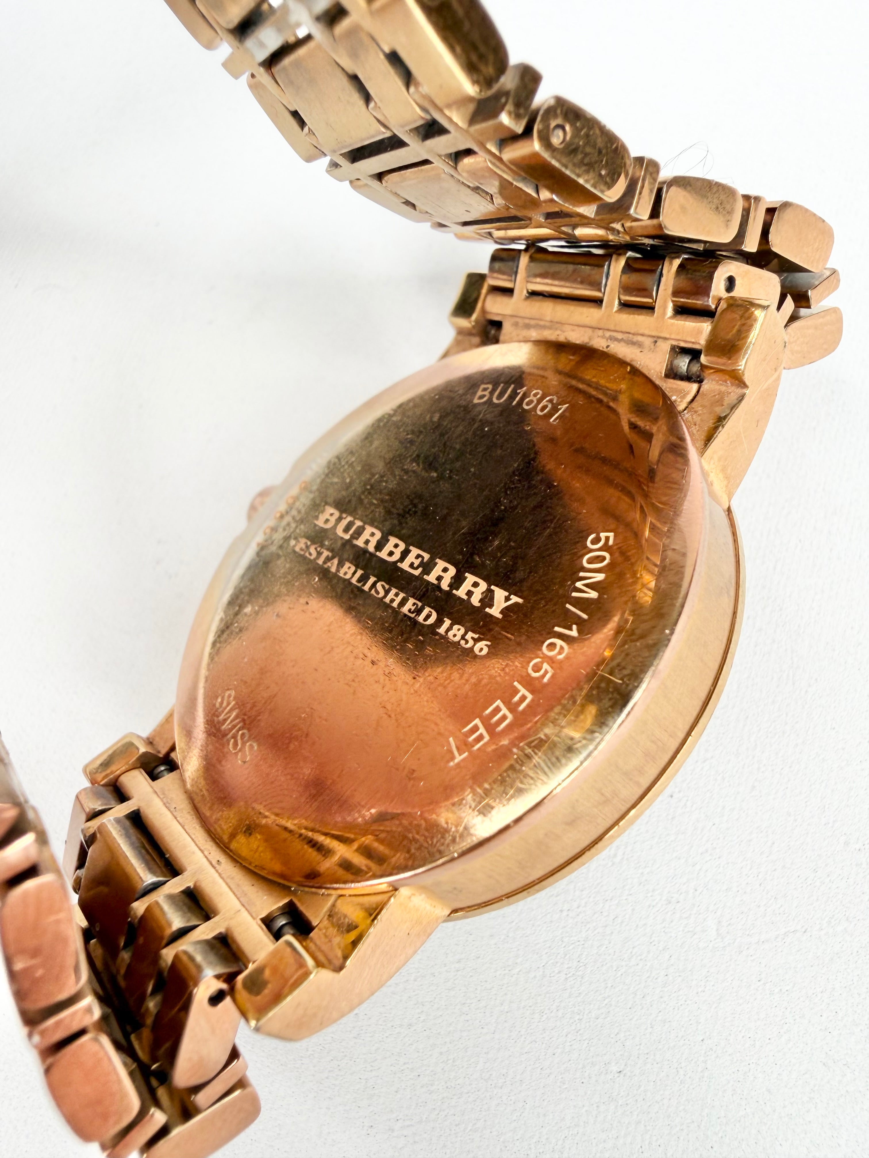 Burberry Rose Gold Swiss-Made Quartz Watch