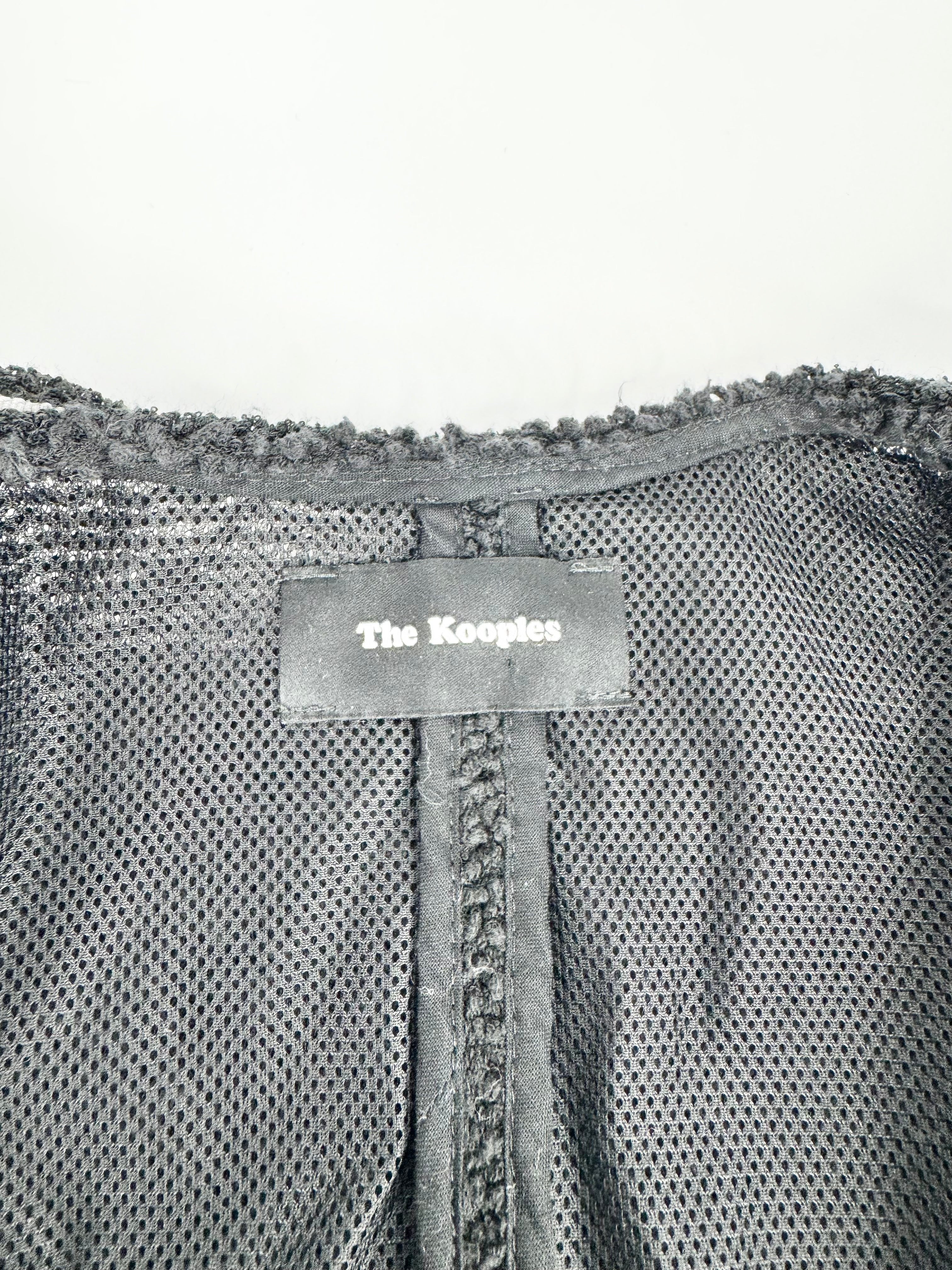 The Kooples Black & White Contrast Cardigan - AU8