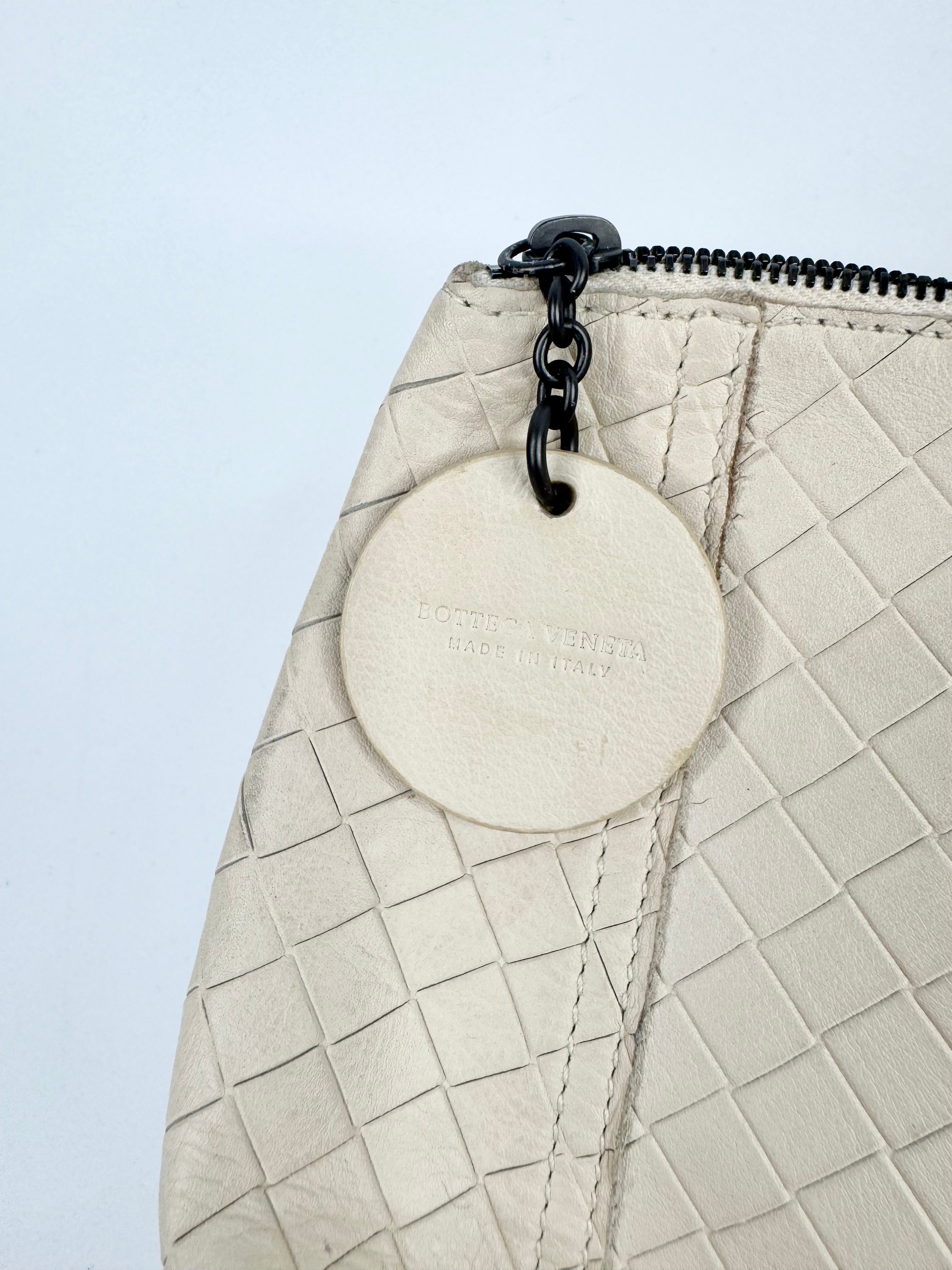 Bottega Veneta Cream Cosmetic Bag