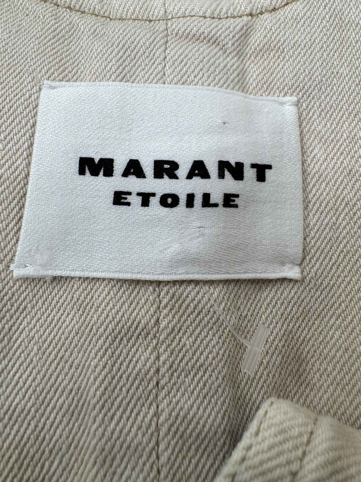 Isabel Marant Étoile Cream 'Filipine' Denim Dress - AU10