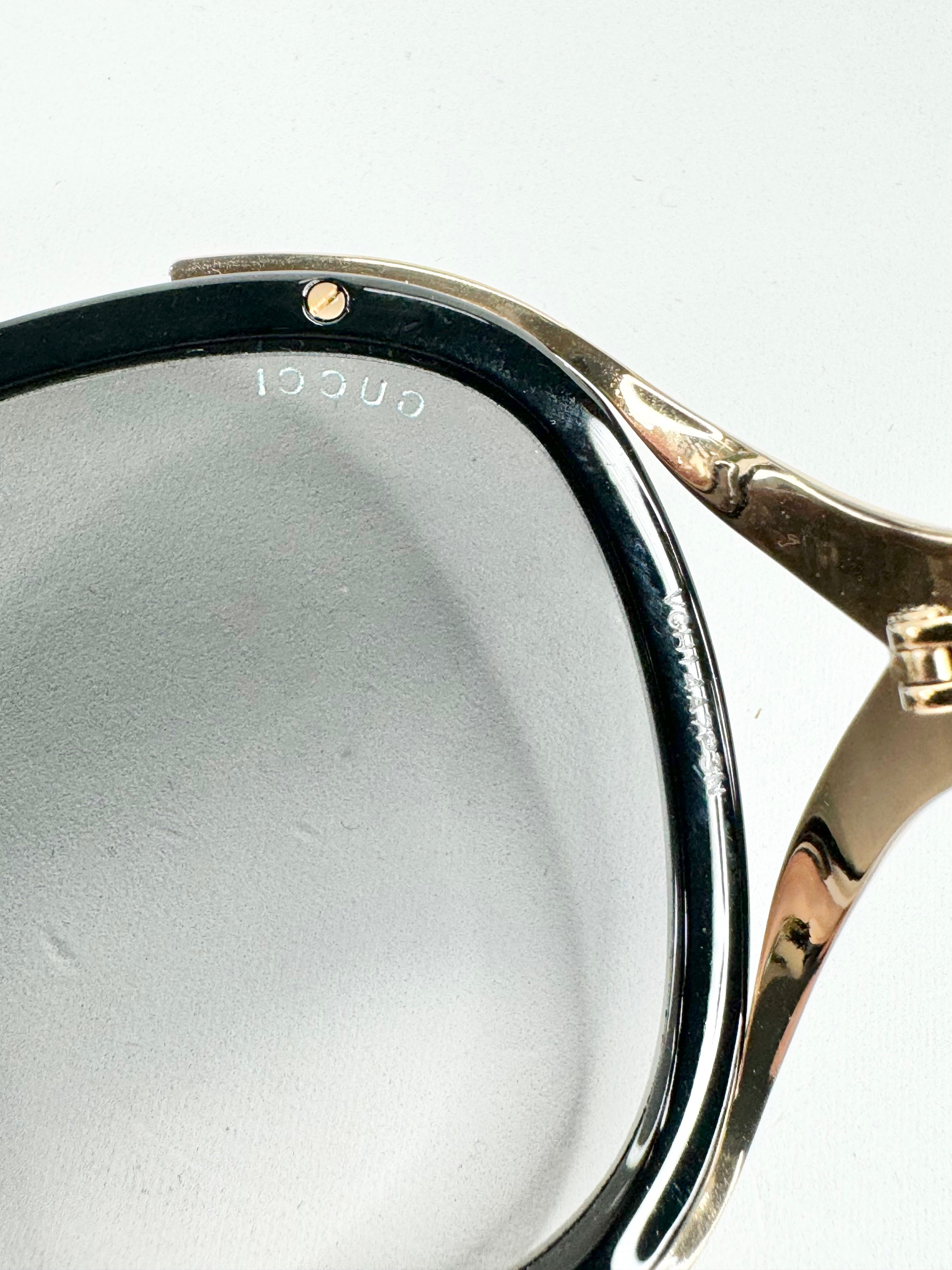 Gucci Grey Gradient Oversized Glasses
