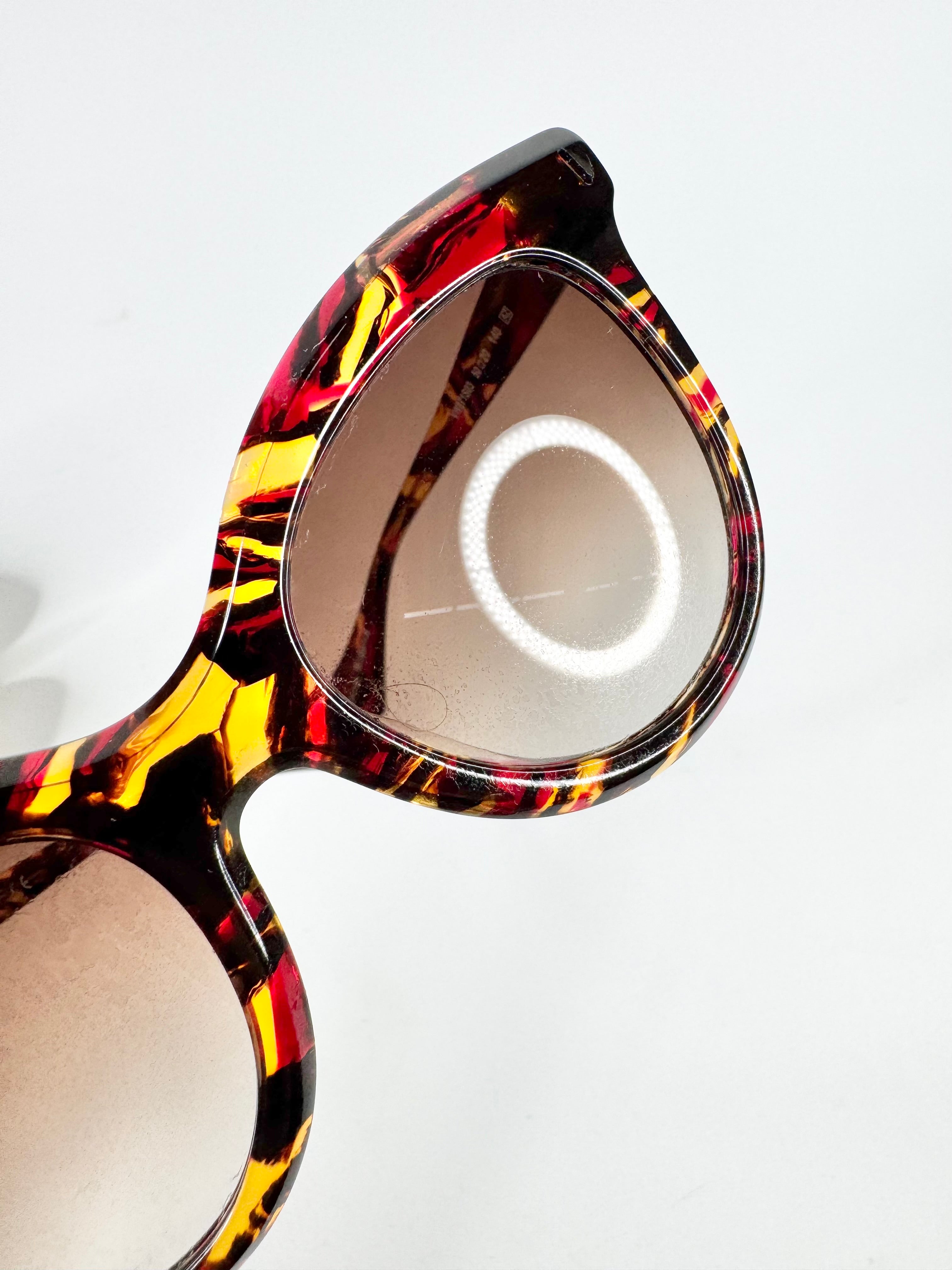 Vivienne Westwood 'Crystal Horn' Tortoiseshell Sunglasses