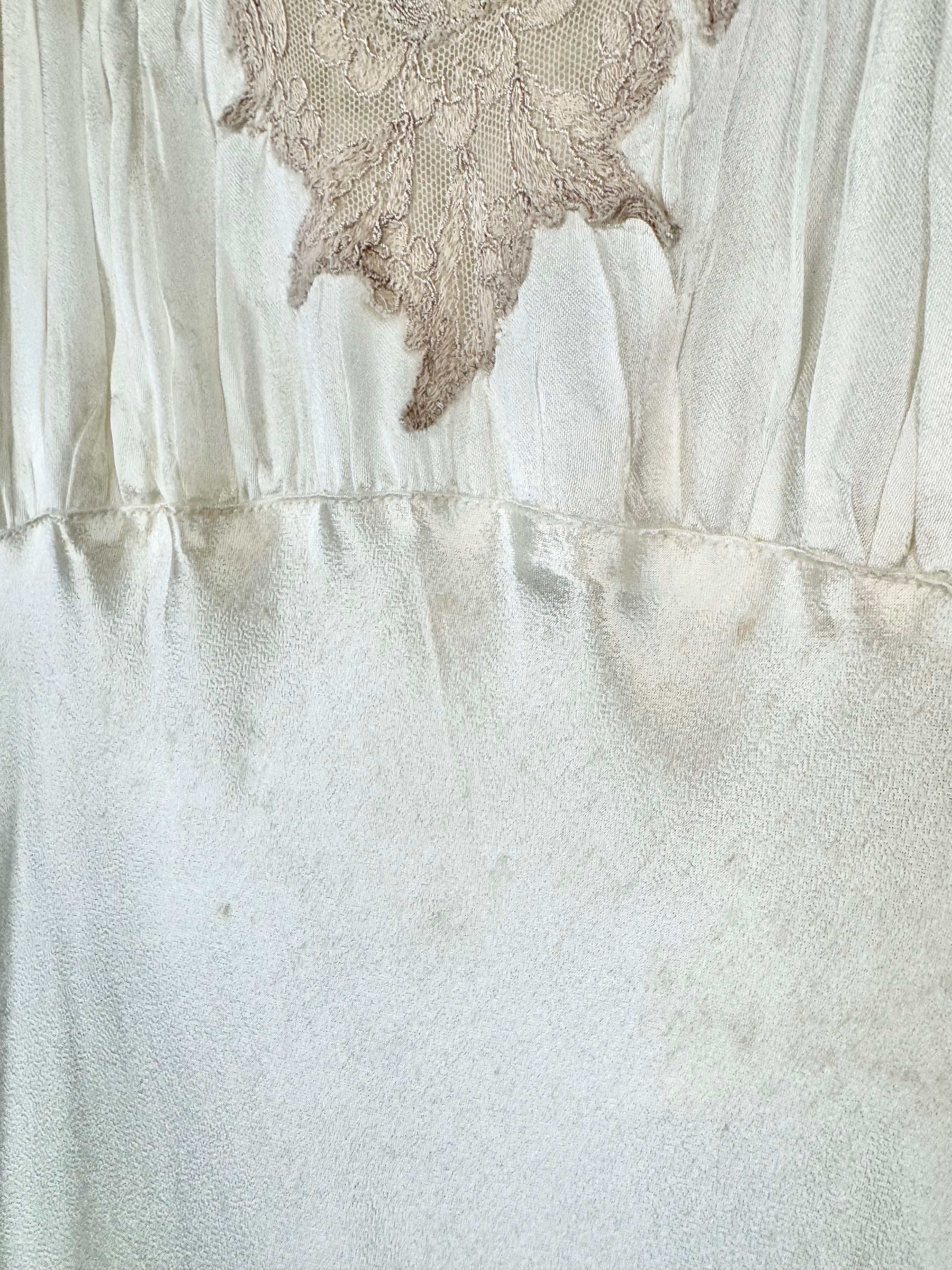 Vintage Hand-Made Old Hollywood Satin Slip Gown