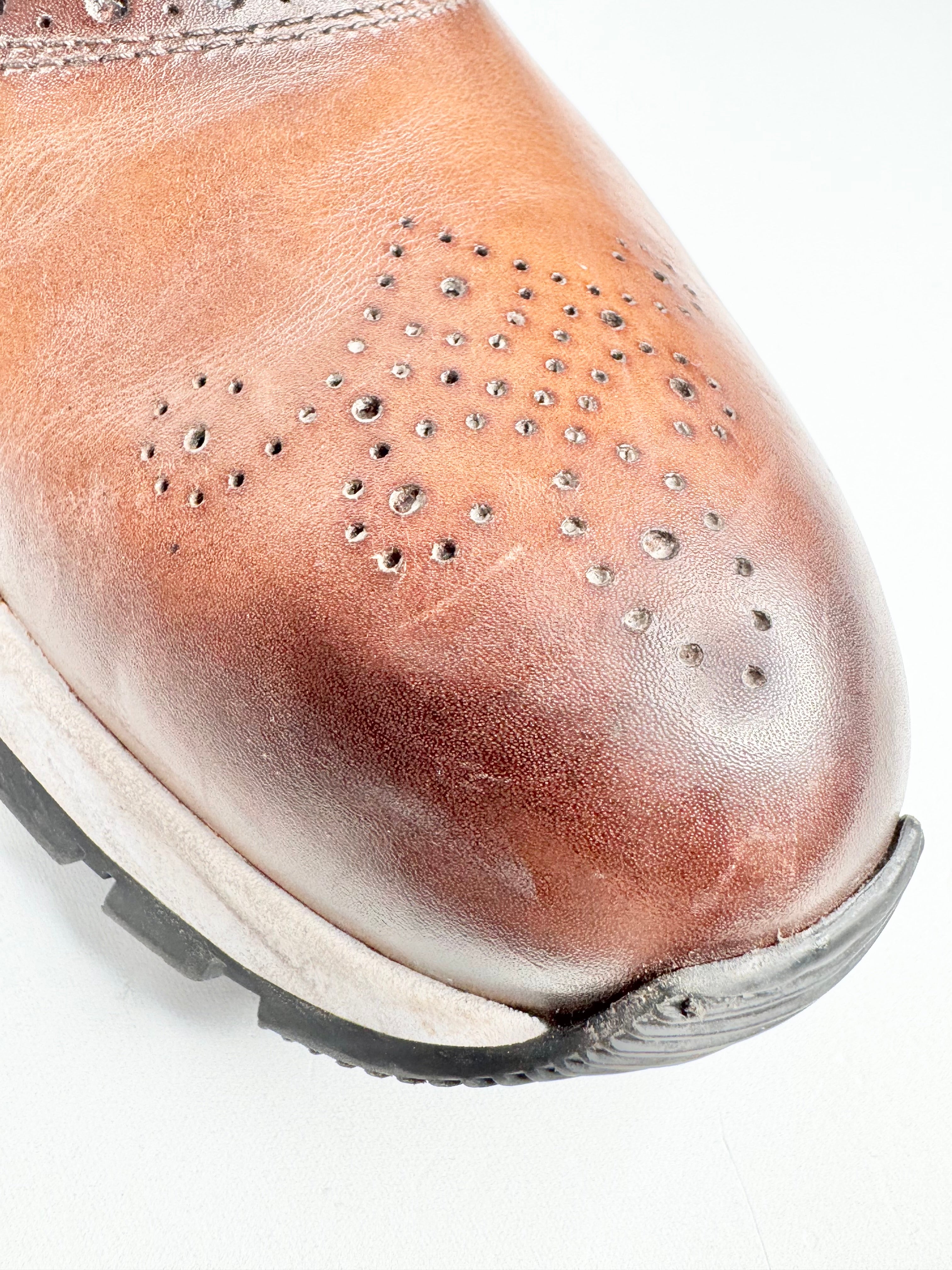 Berluti Light Brown 'Fast Track' Leather Sneakers - EU43.5