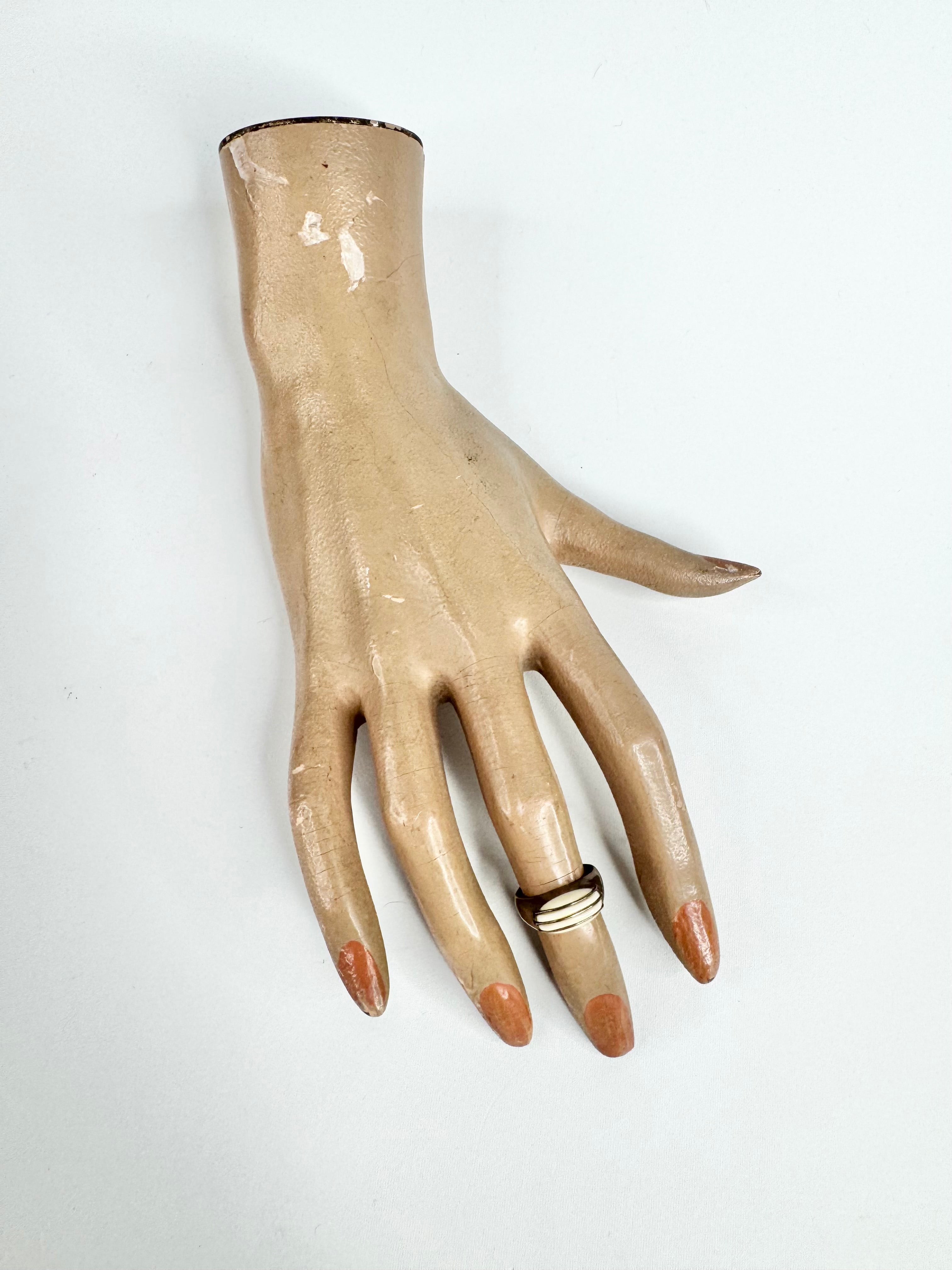 Vintage Silver Abstract Ring