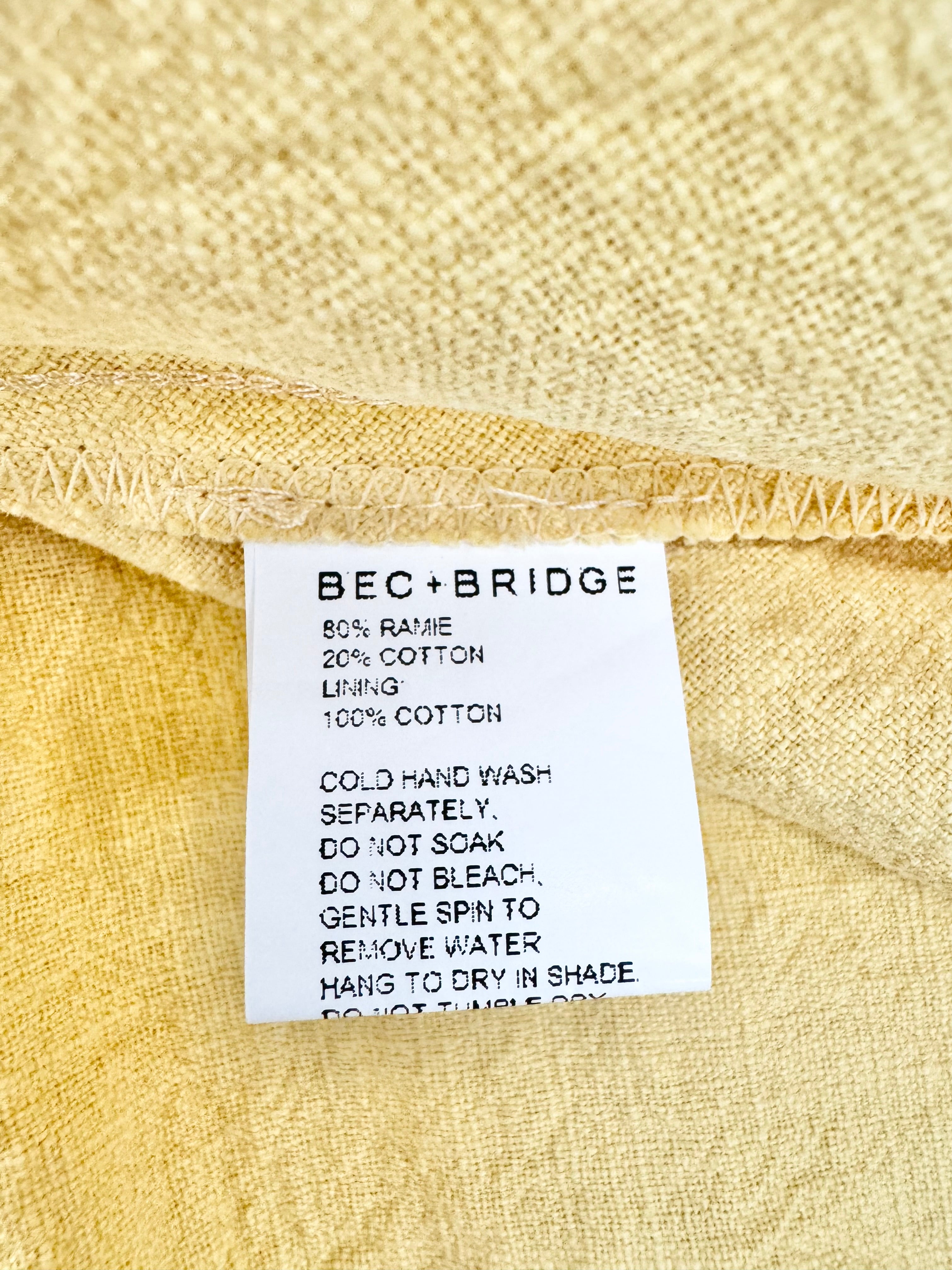 Bec + Bridge 'Honey' Strapless Dress NWT- AU10/12
