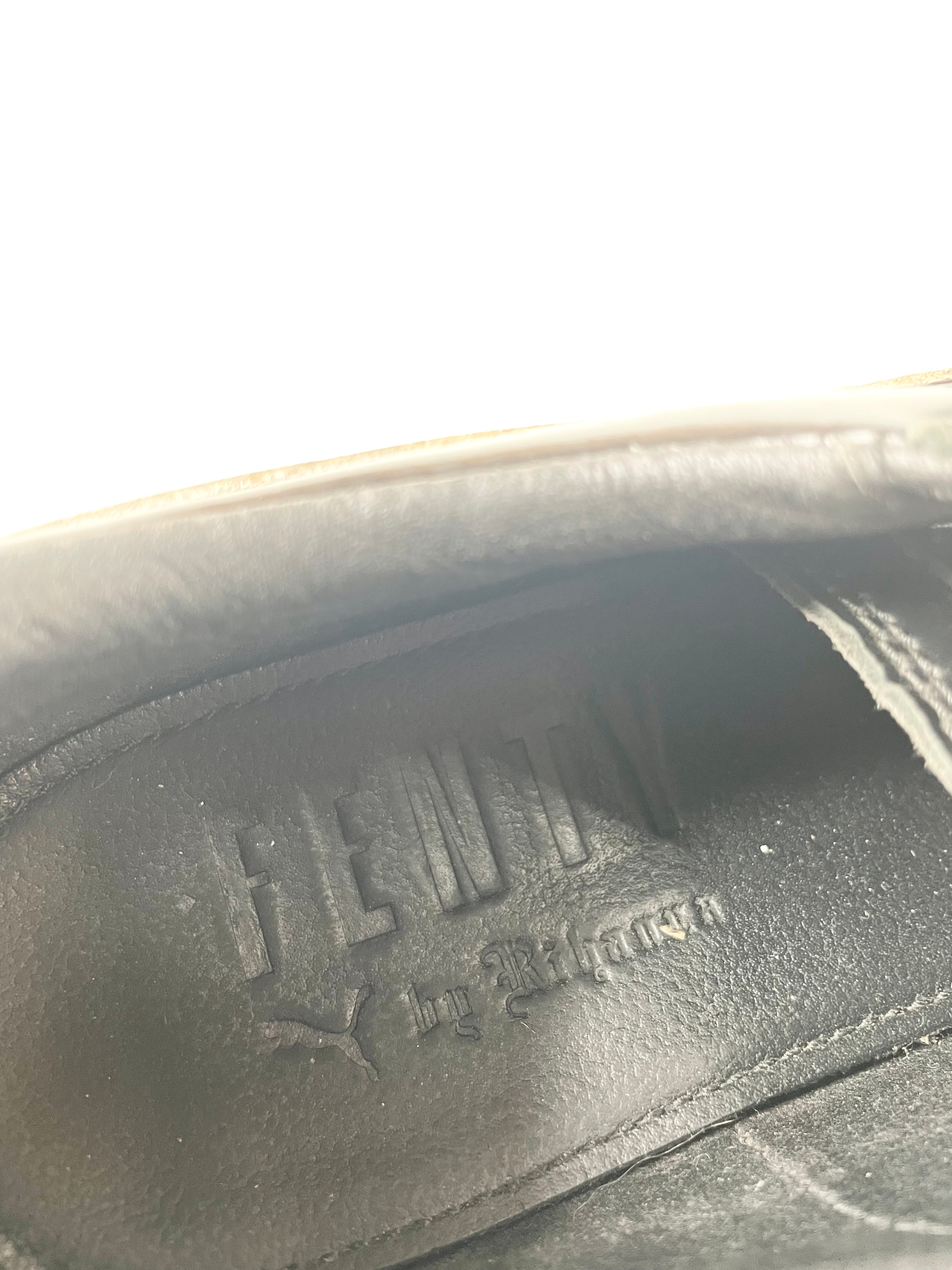 Fenty x Puma Black Ankle Strap Platform Sneakers - EU37