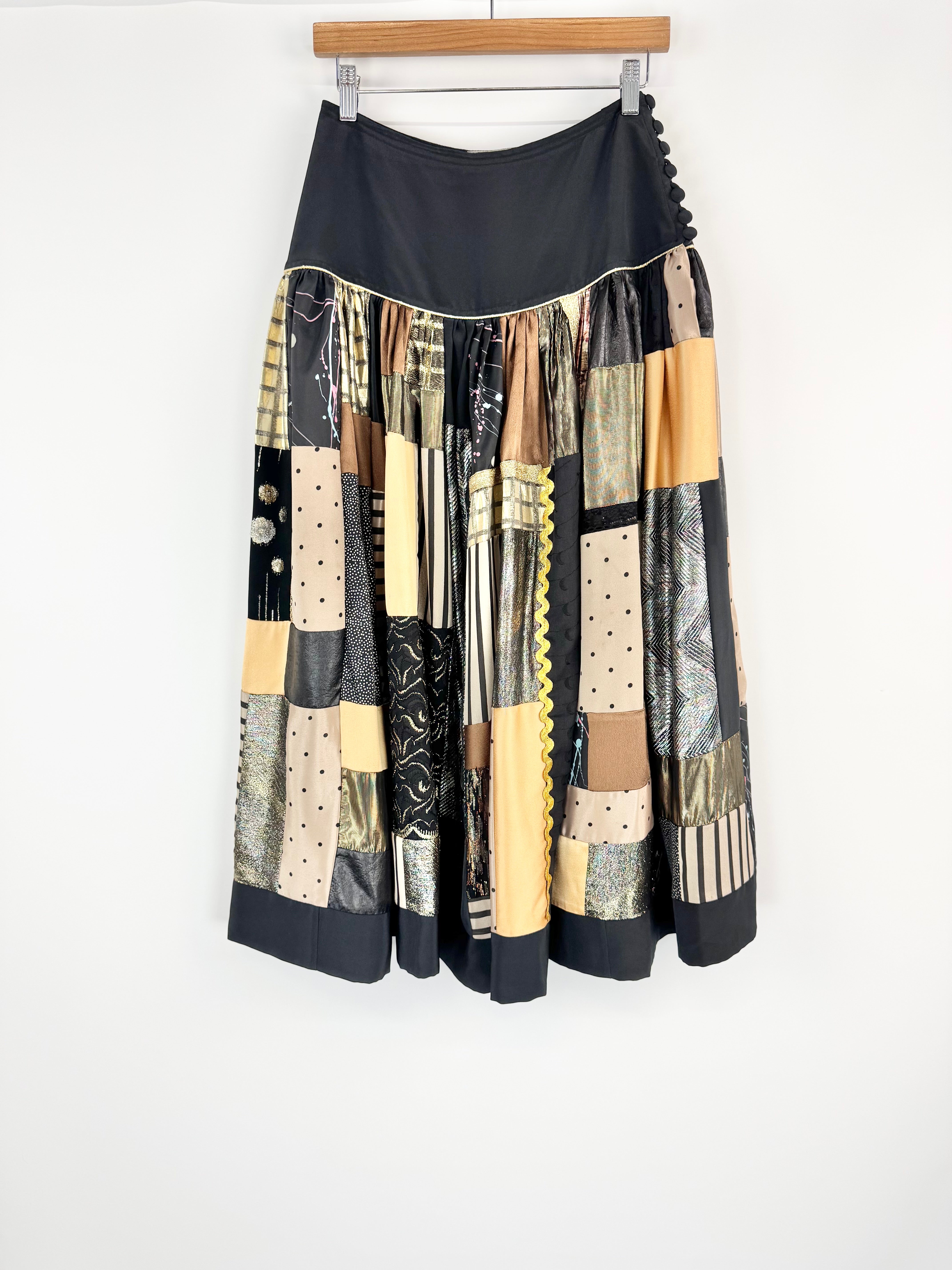 Myee Gold Coast Vintage Blouse & Maxi Skirt Set - AU12