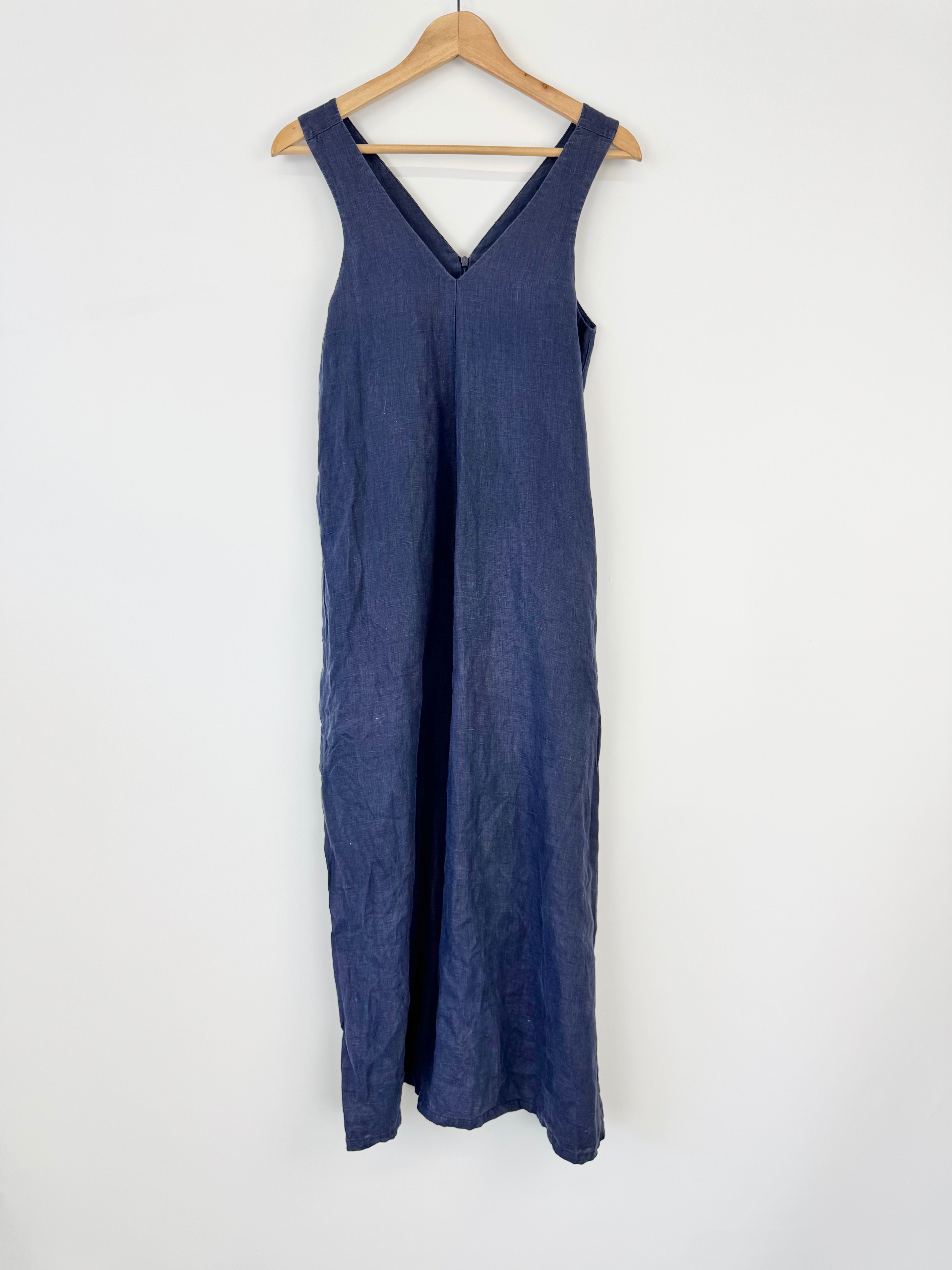 Kuwaii Navy Sleeveless Wide Leg Jumpsuit - AU6