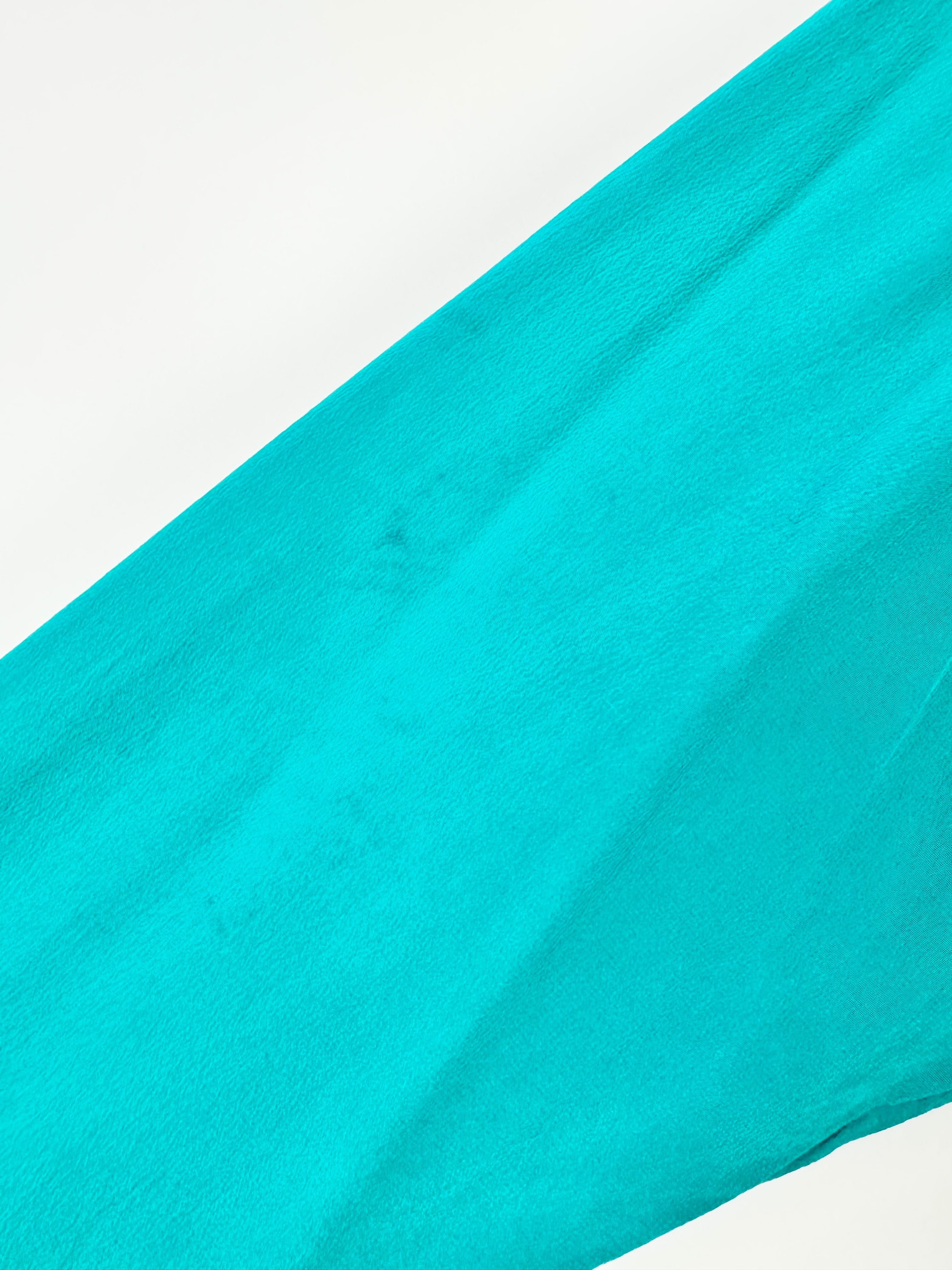 Vintage Argenti Teal Silk Dress - AU8
