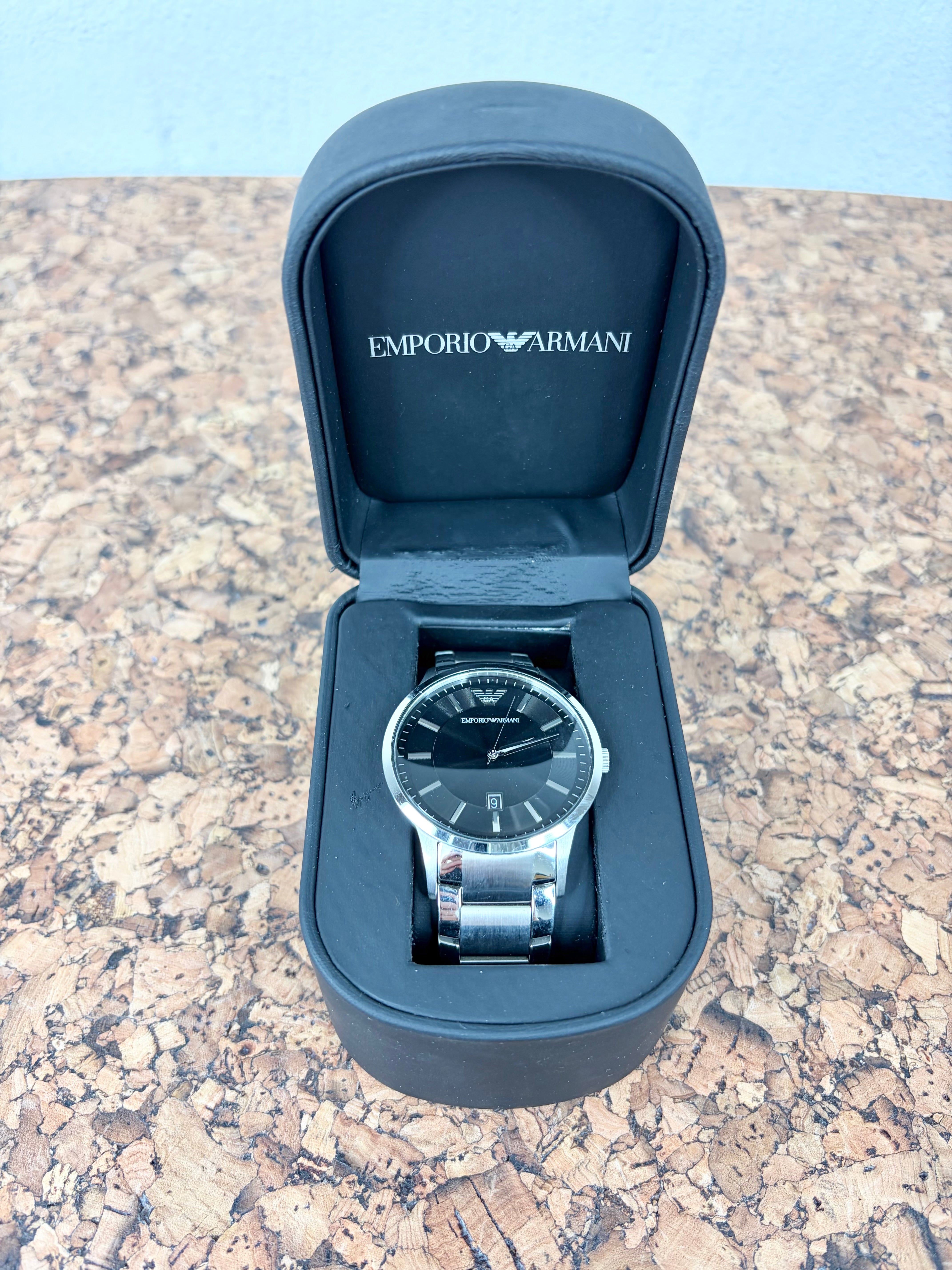 Emporio Armani Black Dial 2457 Watch