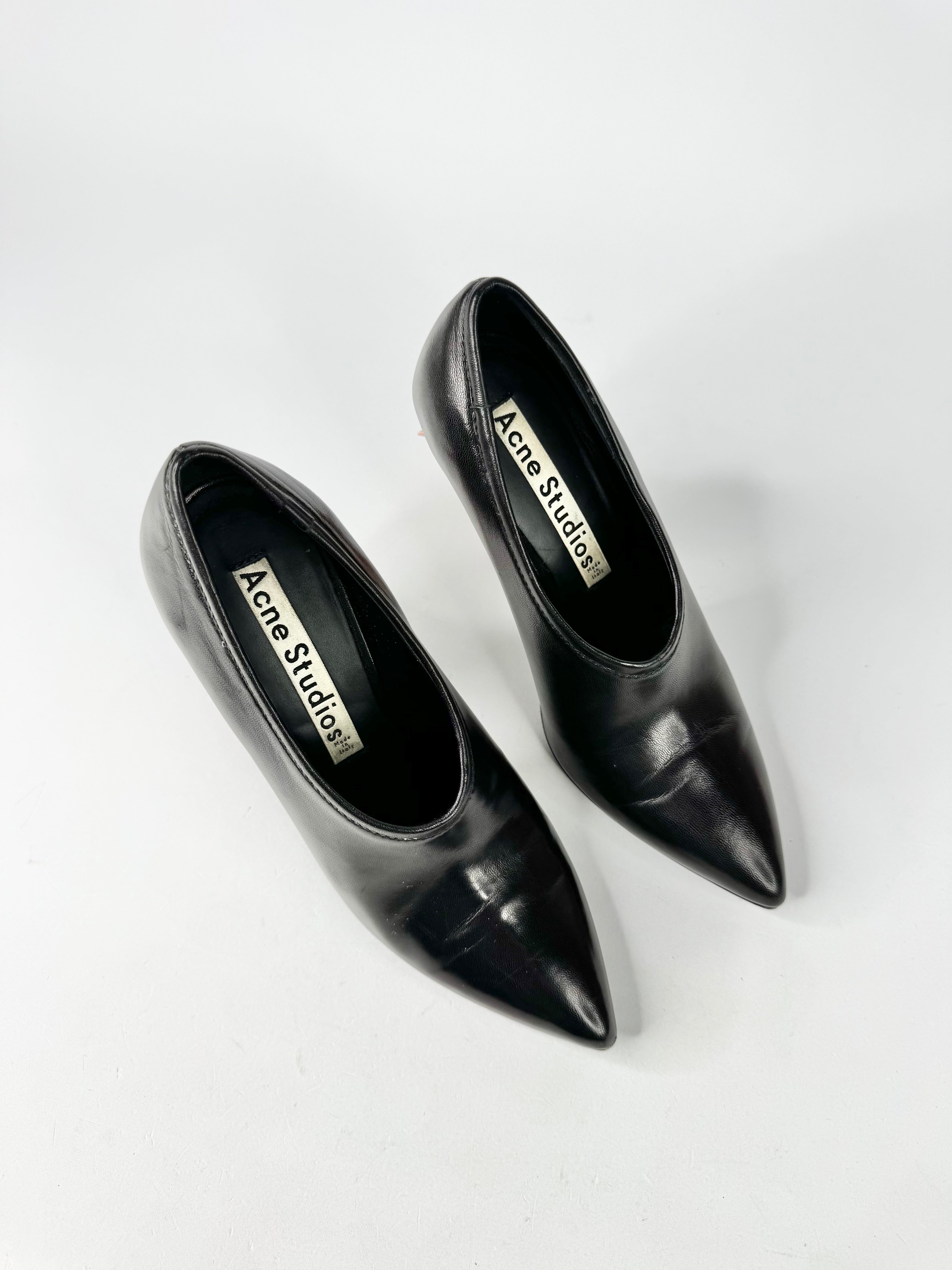 Acne Studios Black & Orange 'Jonelle' Pumps - EU35.5