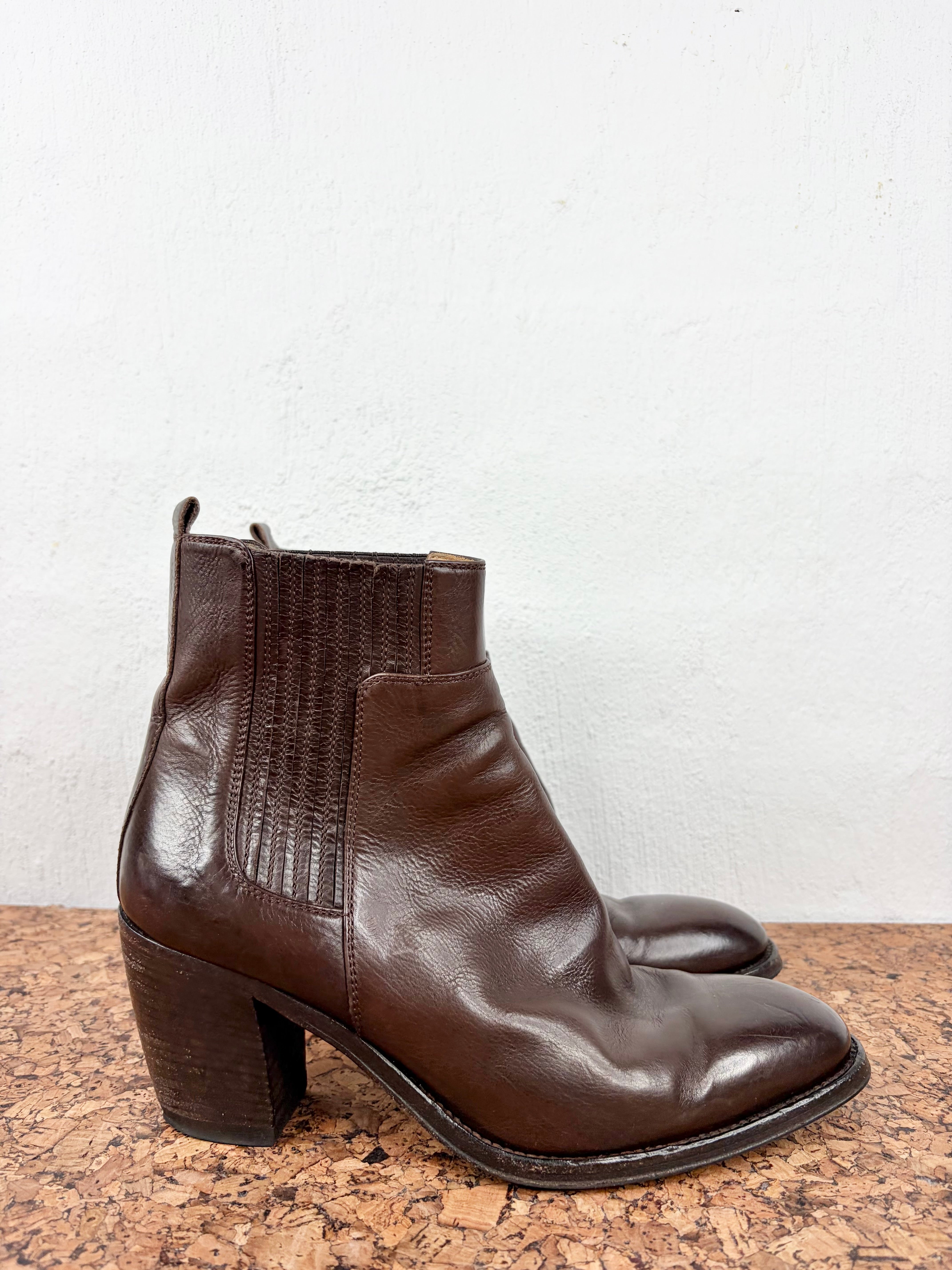 Alberto Fasciani Chocolate Ankle Boot - EU40
