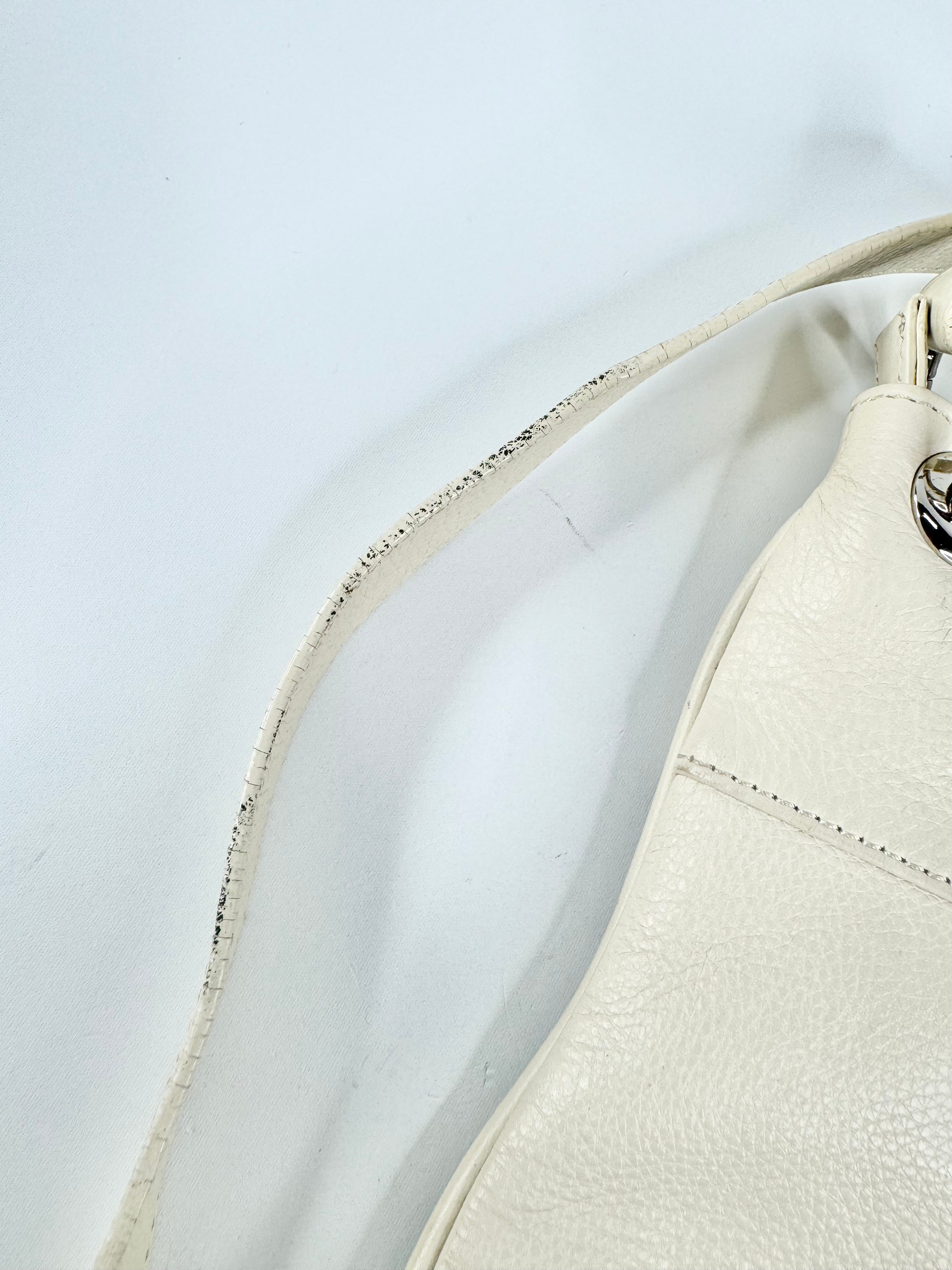 Oroton Cream Monogrammed Fabric & Leather Cross Body Bag