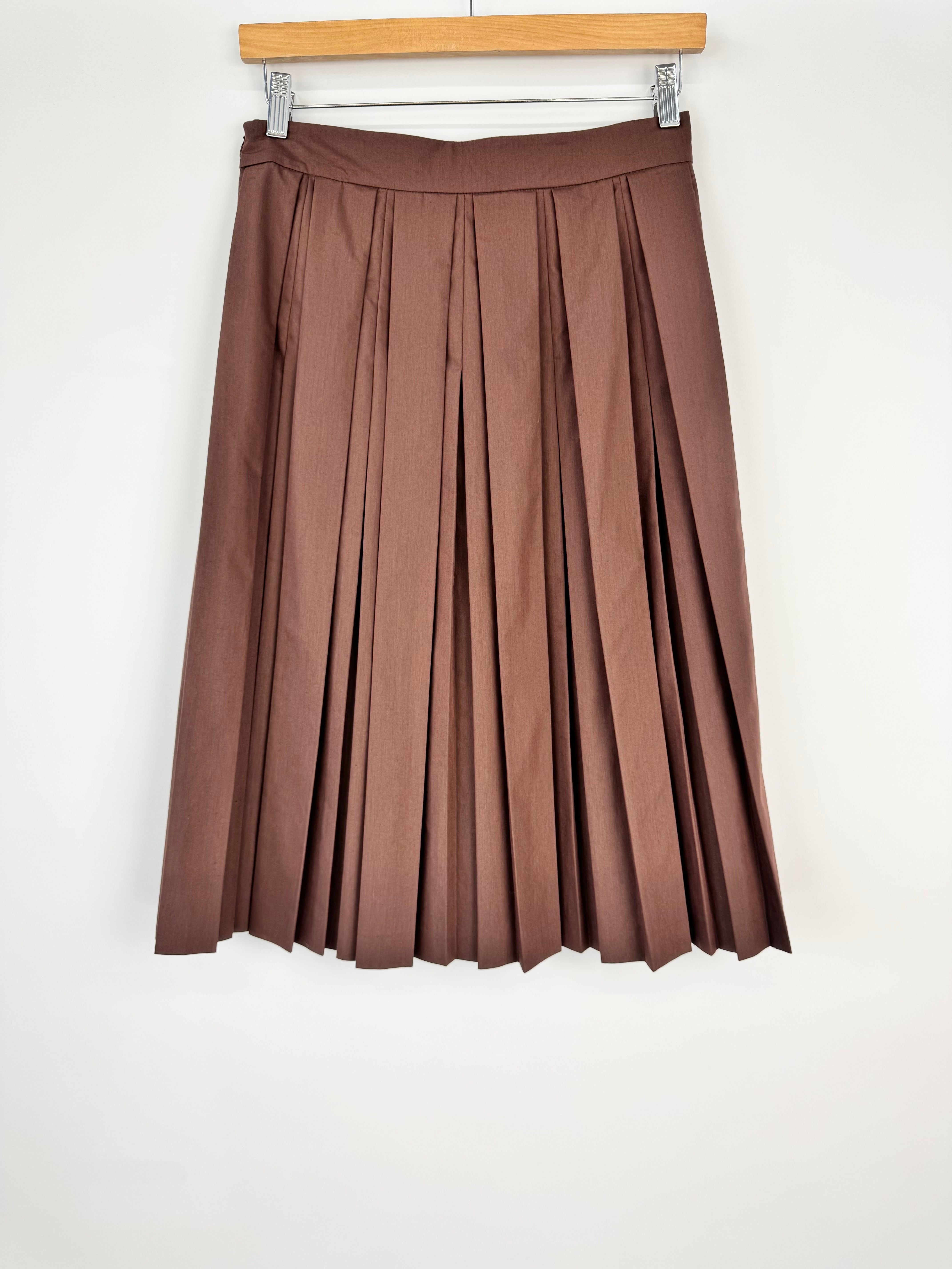 Margaret Mocha Pleated Skirt - AU10