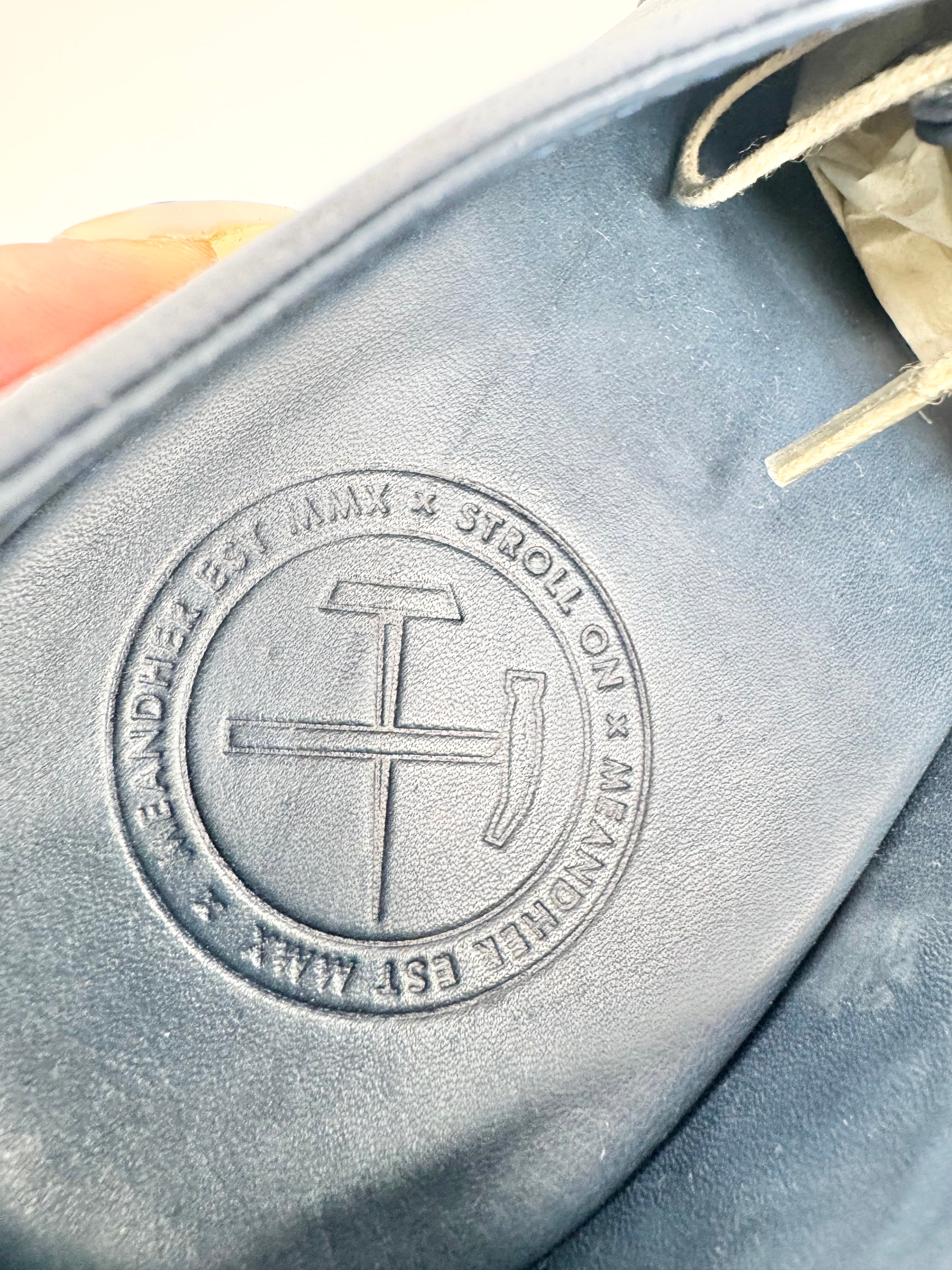 Meandher Stone Blue Brogues - EU42