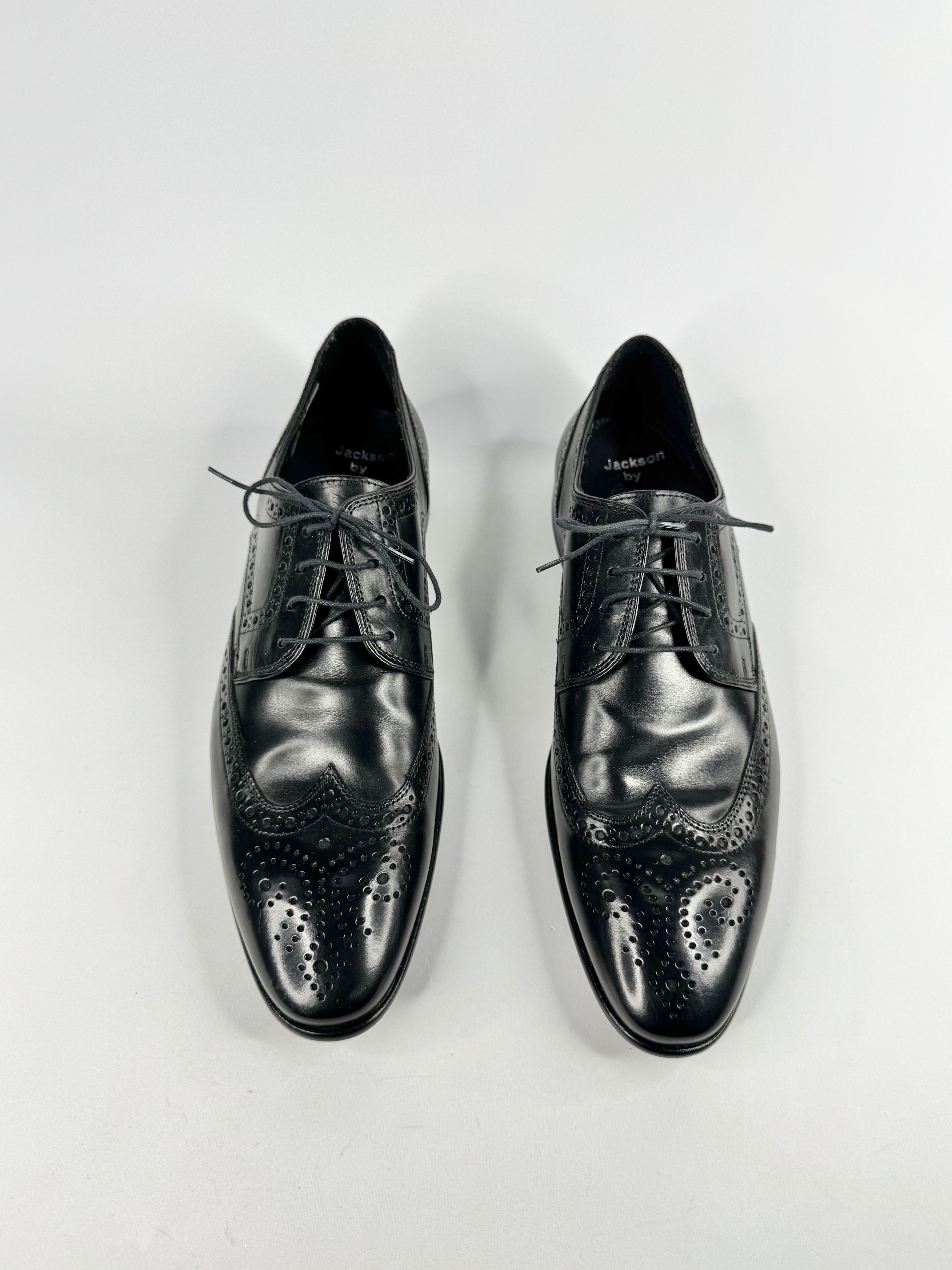 Lloyd Germany Black Brogue 'Jackson' Lace Up Shoes - EU44