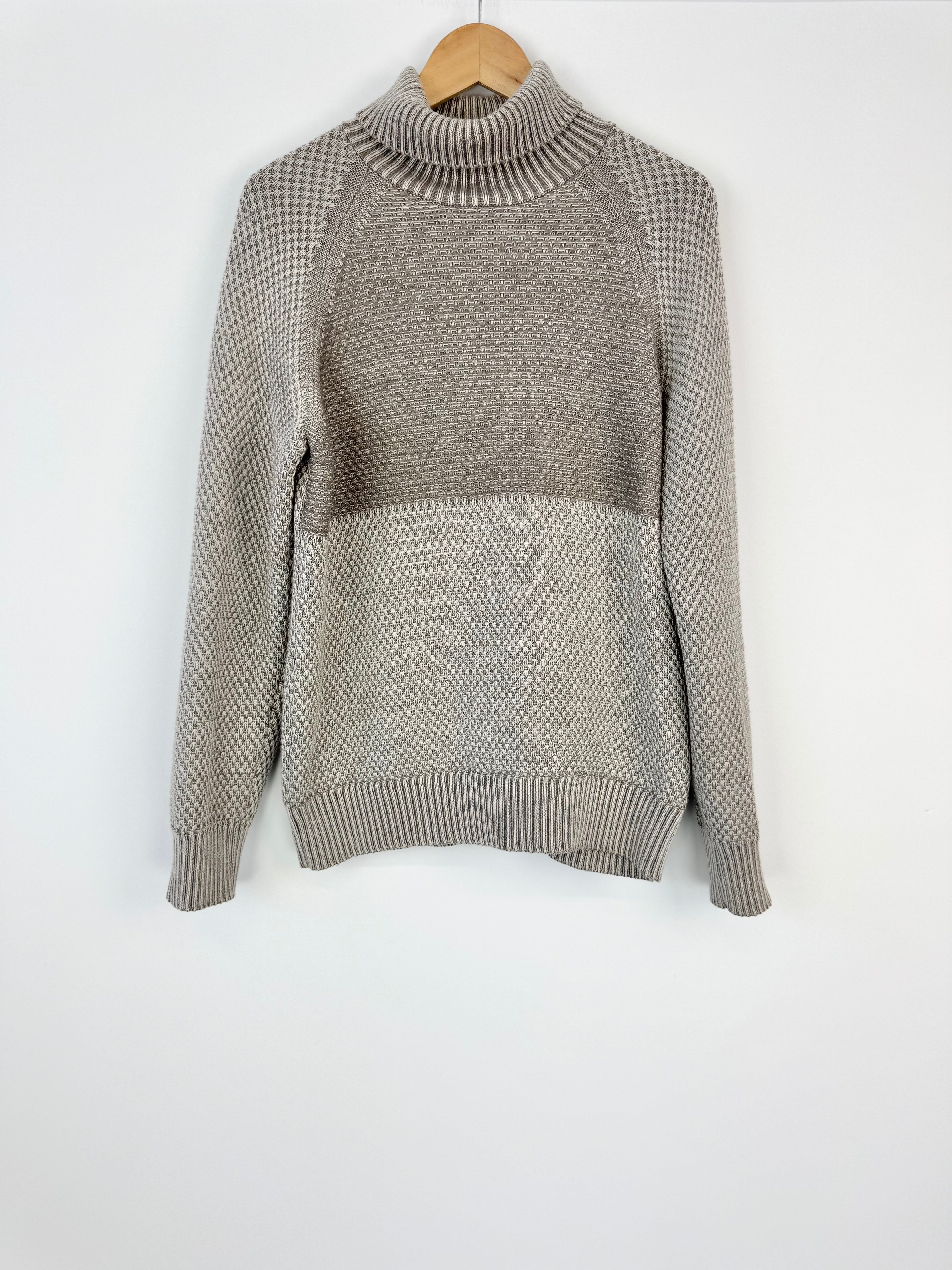 Maatsuyker Grey Merino Wool Knit Sweater - L
