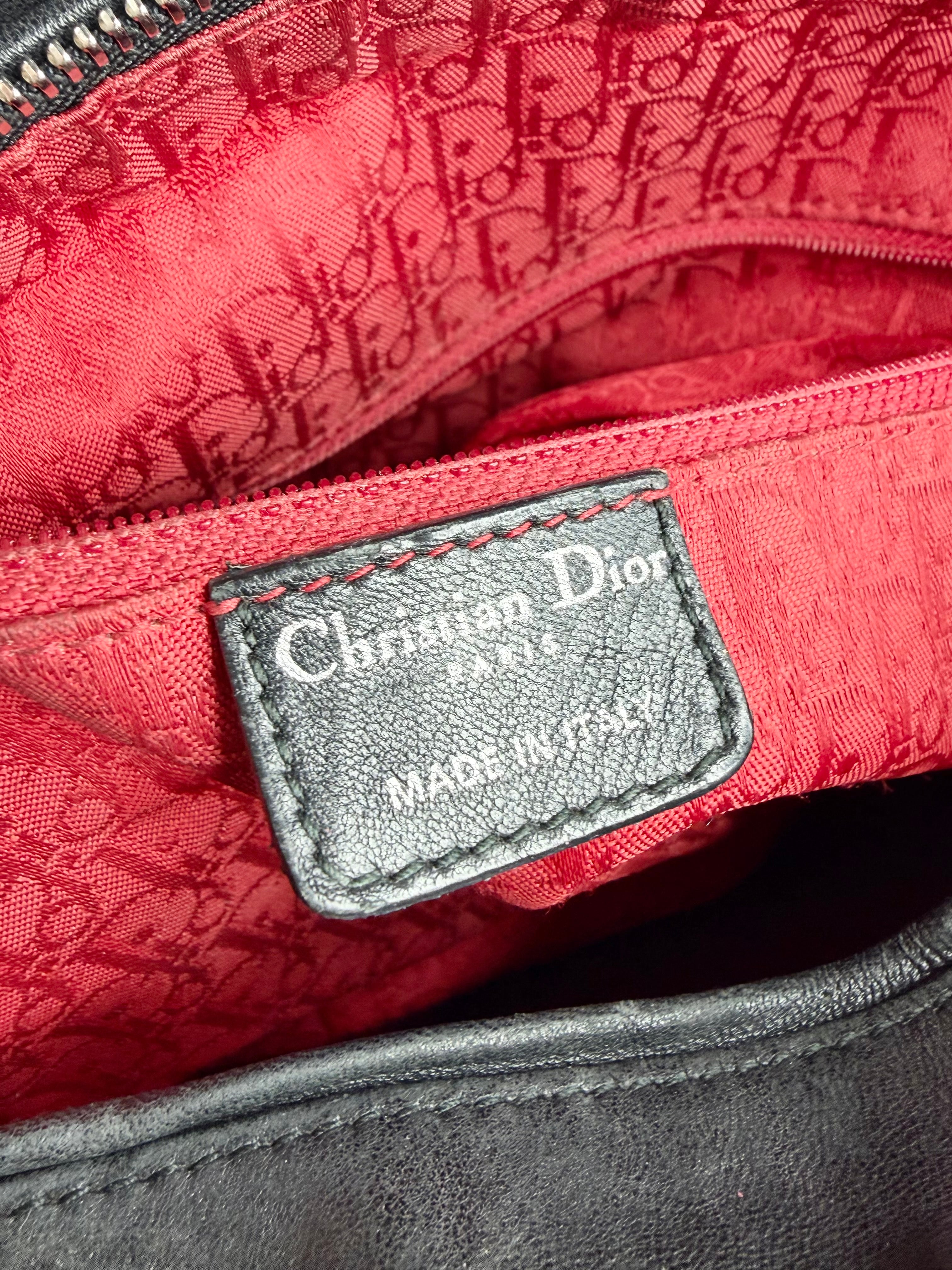Christian Dior Black 'Lady' Handbag
