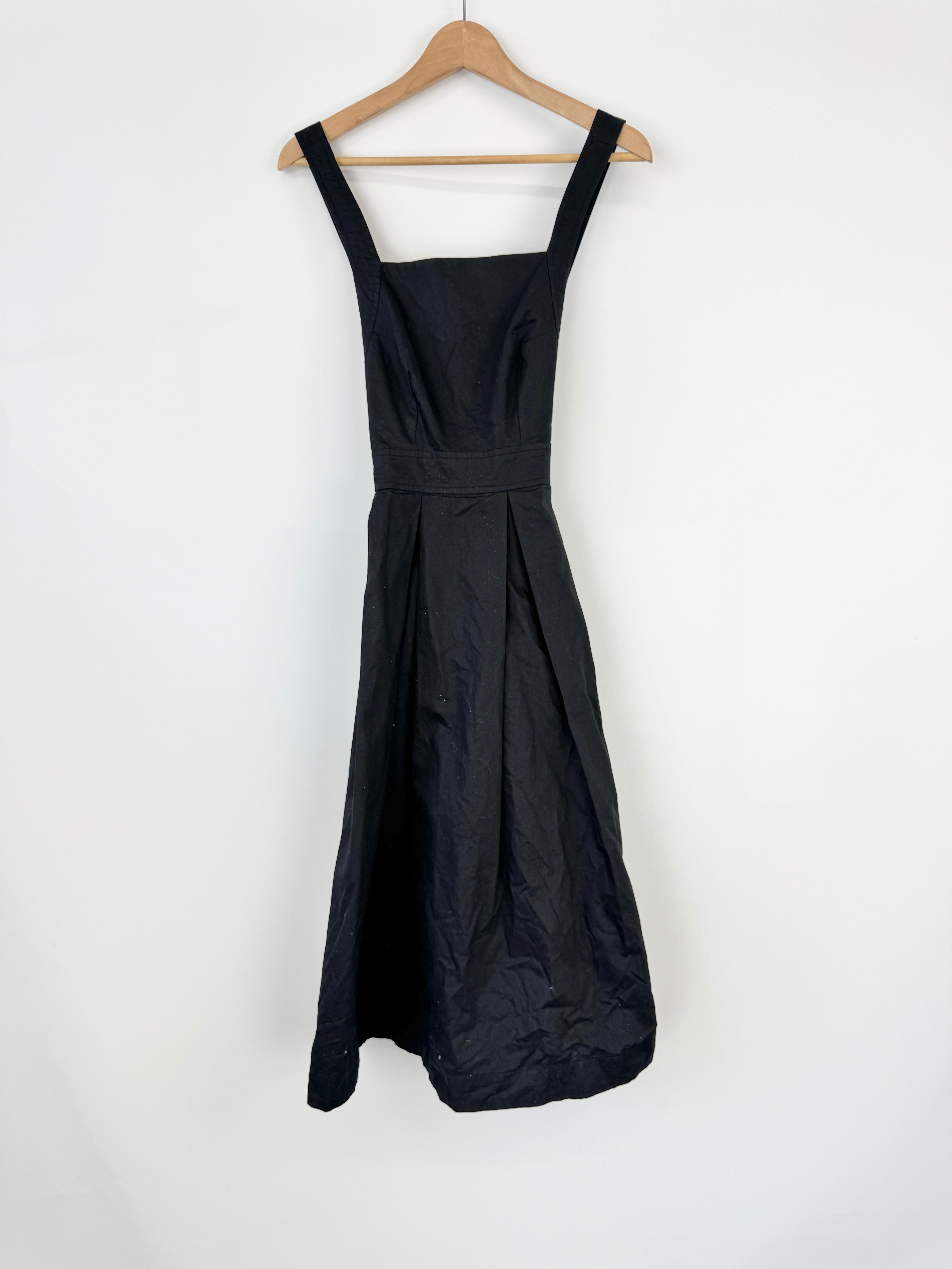 Gorman Black Cotton Pinafore - AU10