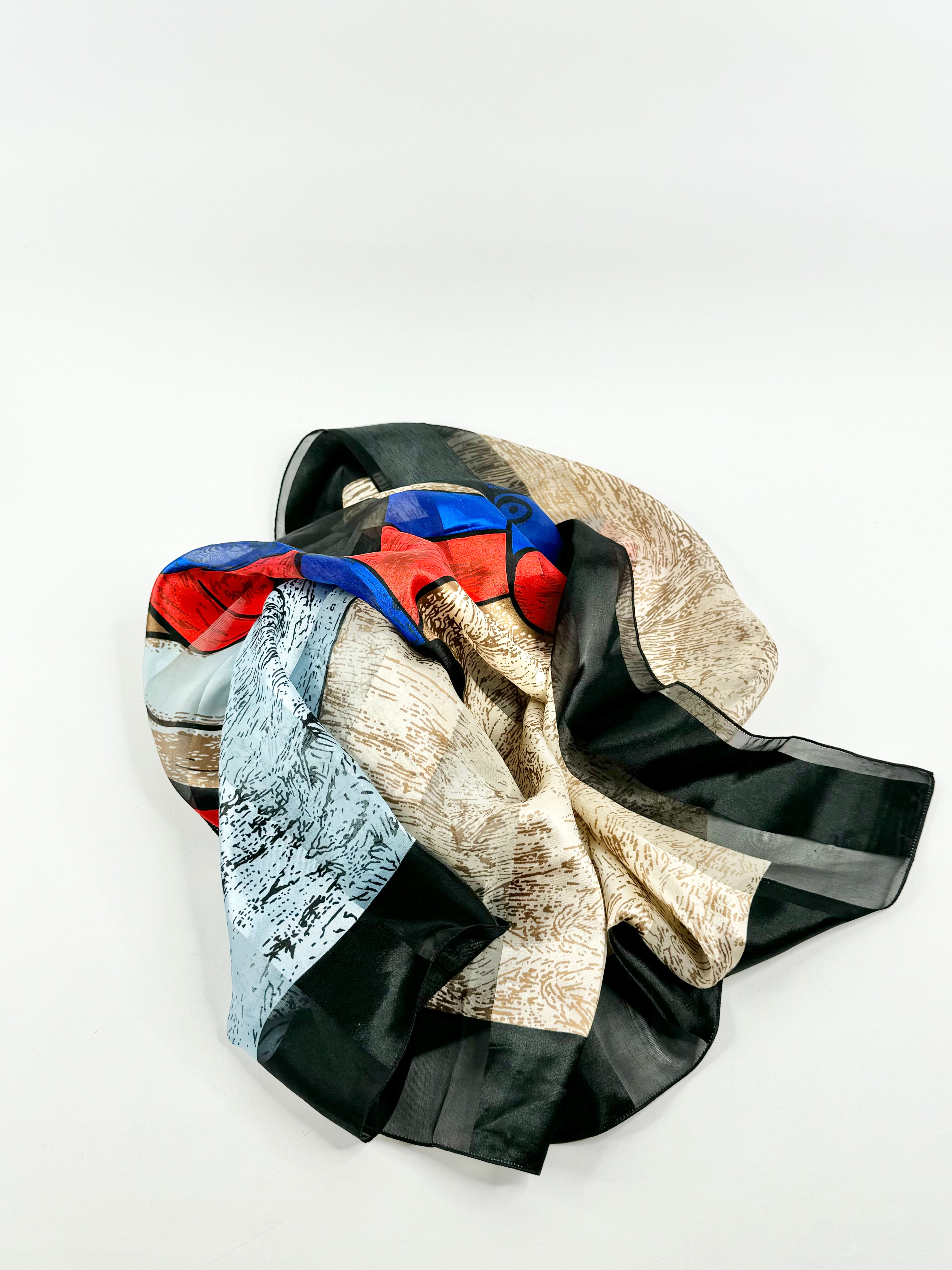 Vintage Picasso Pattern Polyester Scarf