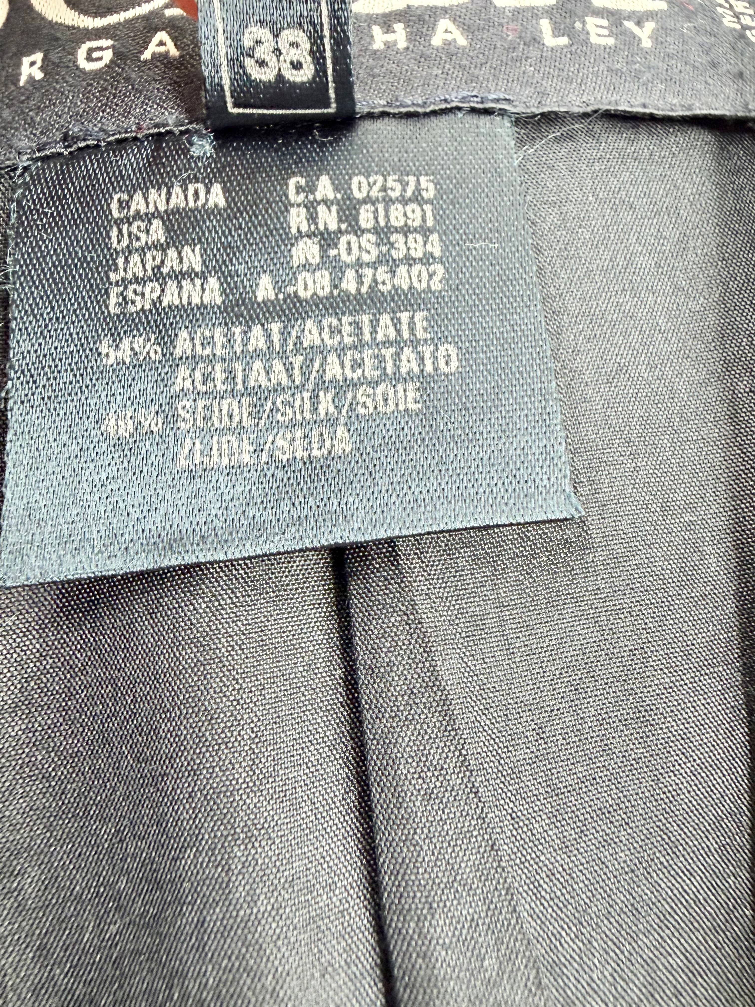 Vintage 80s Escada by Margaretha Ley Black Motif Pattern Jacket - AU8/10