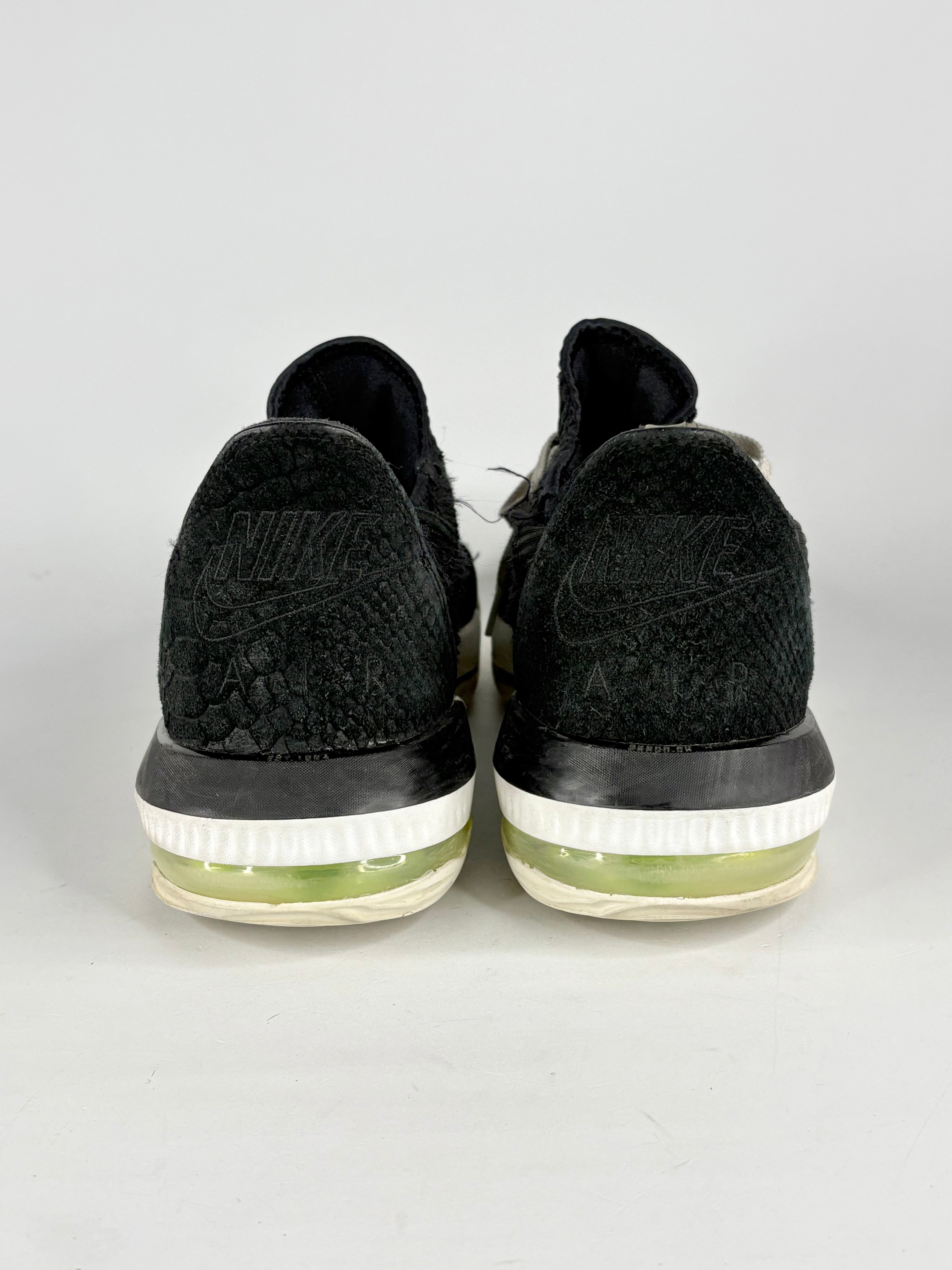Nike LeBron 16 Black Volt Glow Sneakers - EU45
