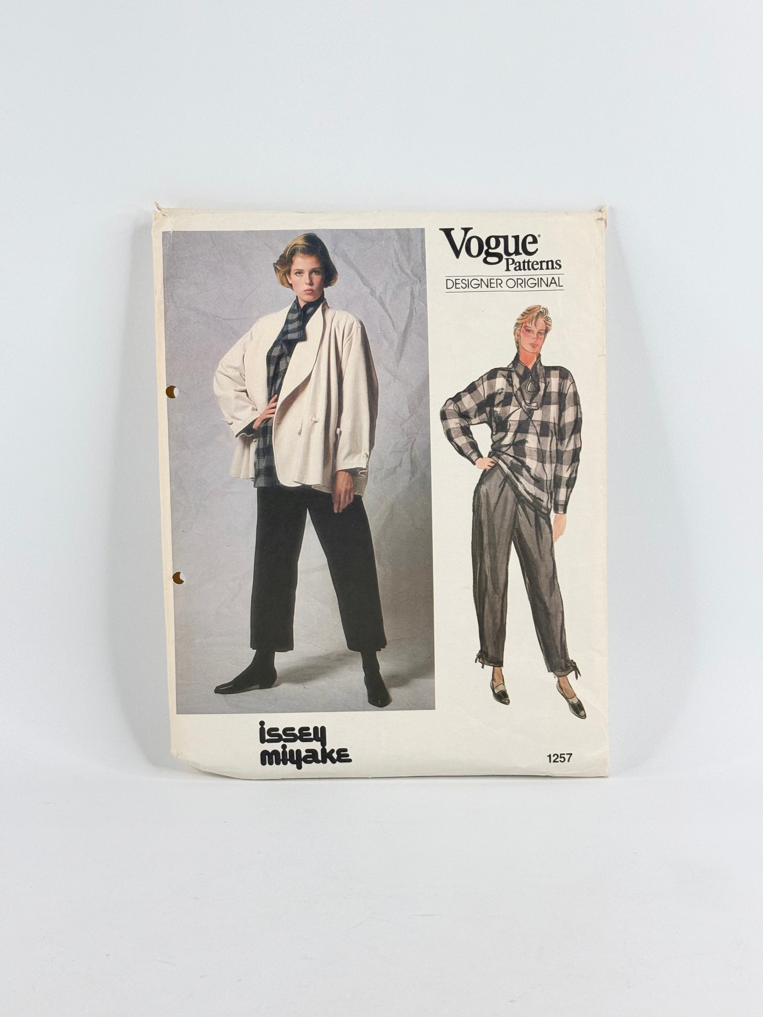Vogue Designer Original Issey Miyake Jacket & Pants: No. 1257 - Size 8