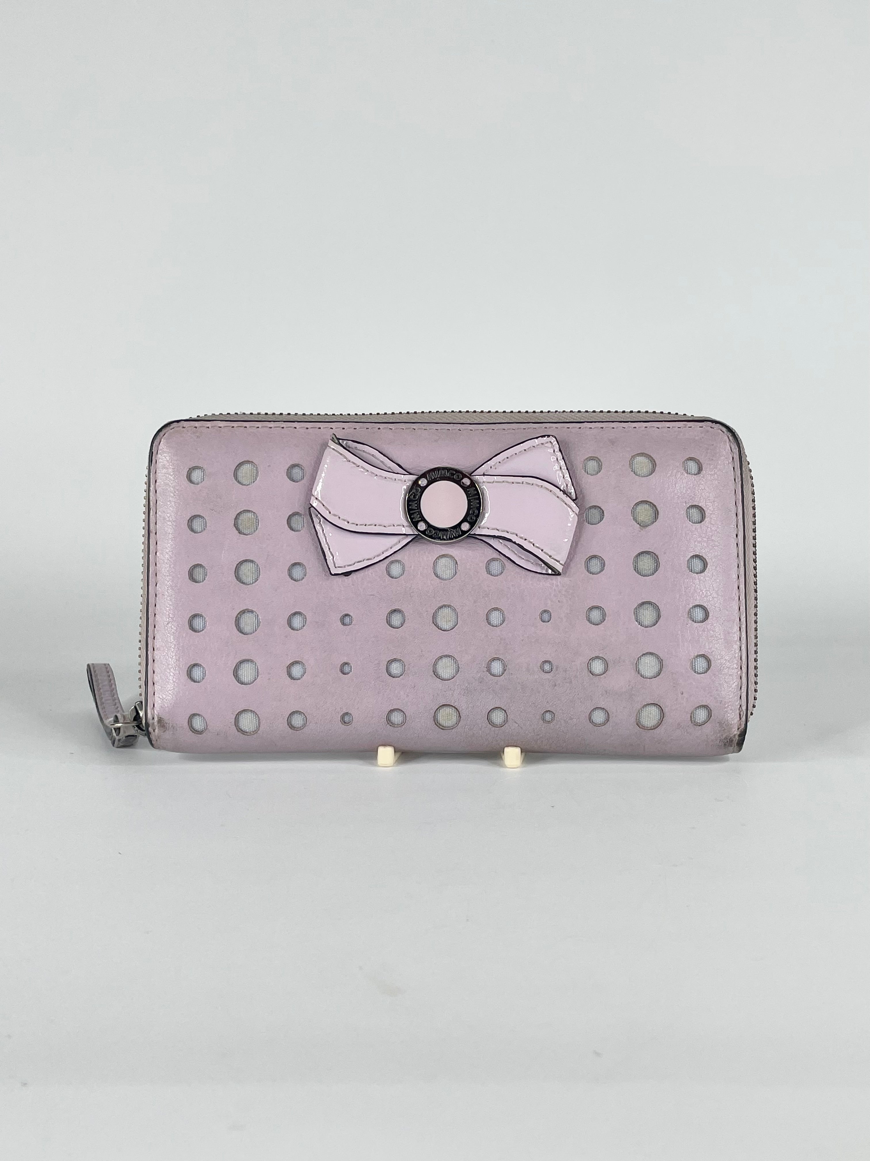Mimco Lavender Leather Bow Wallet