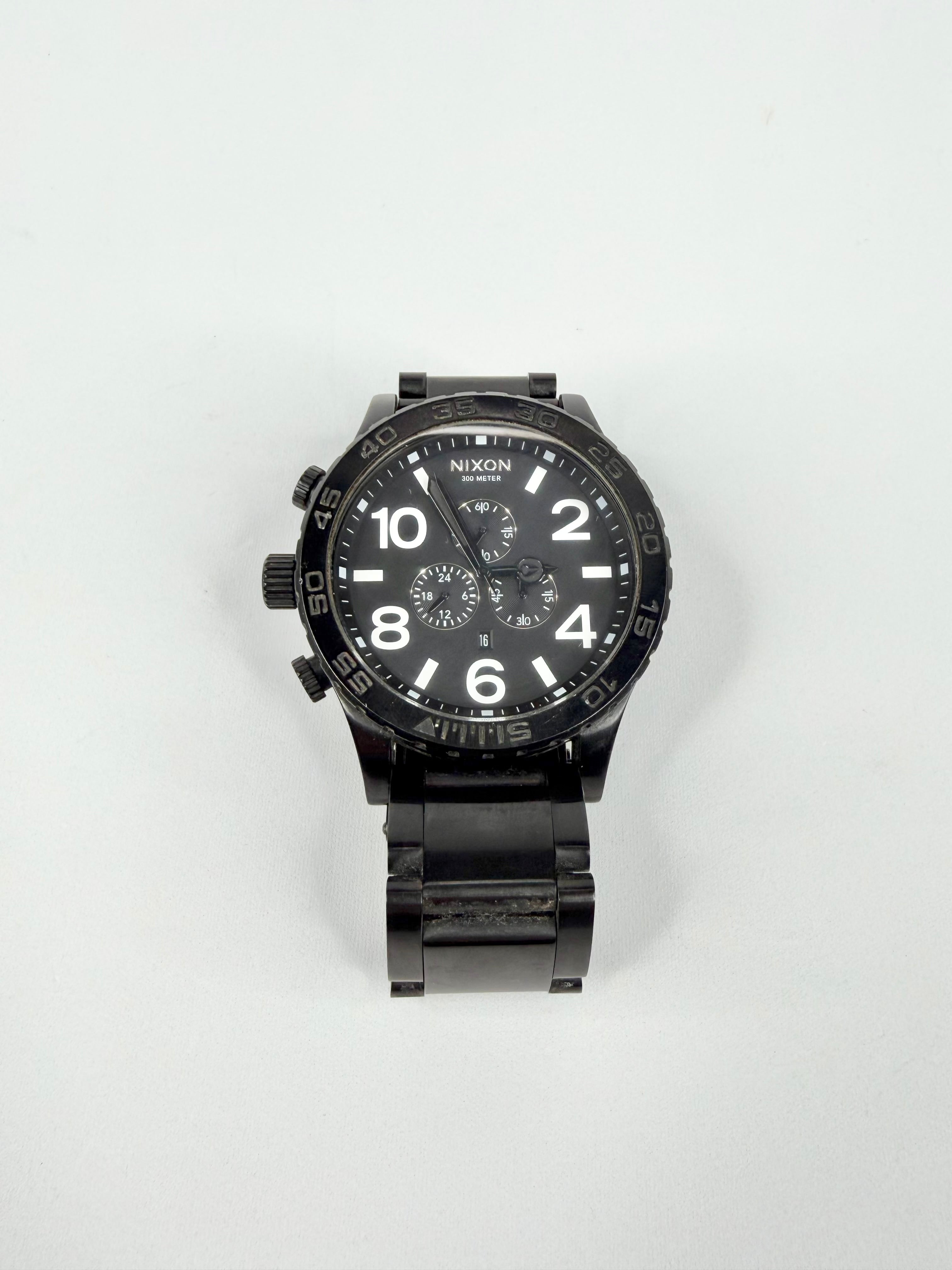 Nixon 51-30 Large Black Chrono Watch