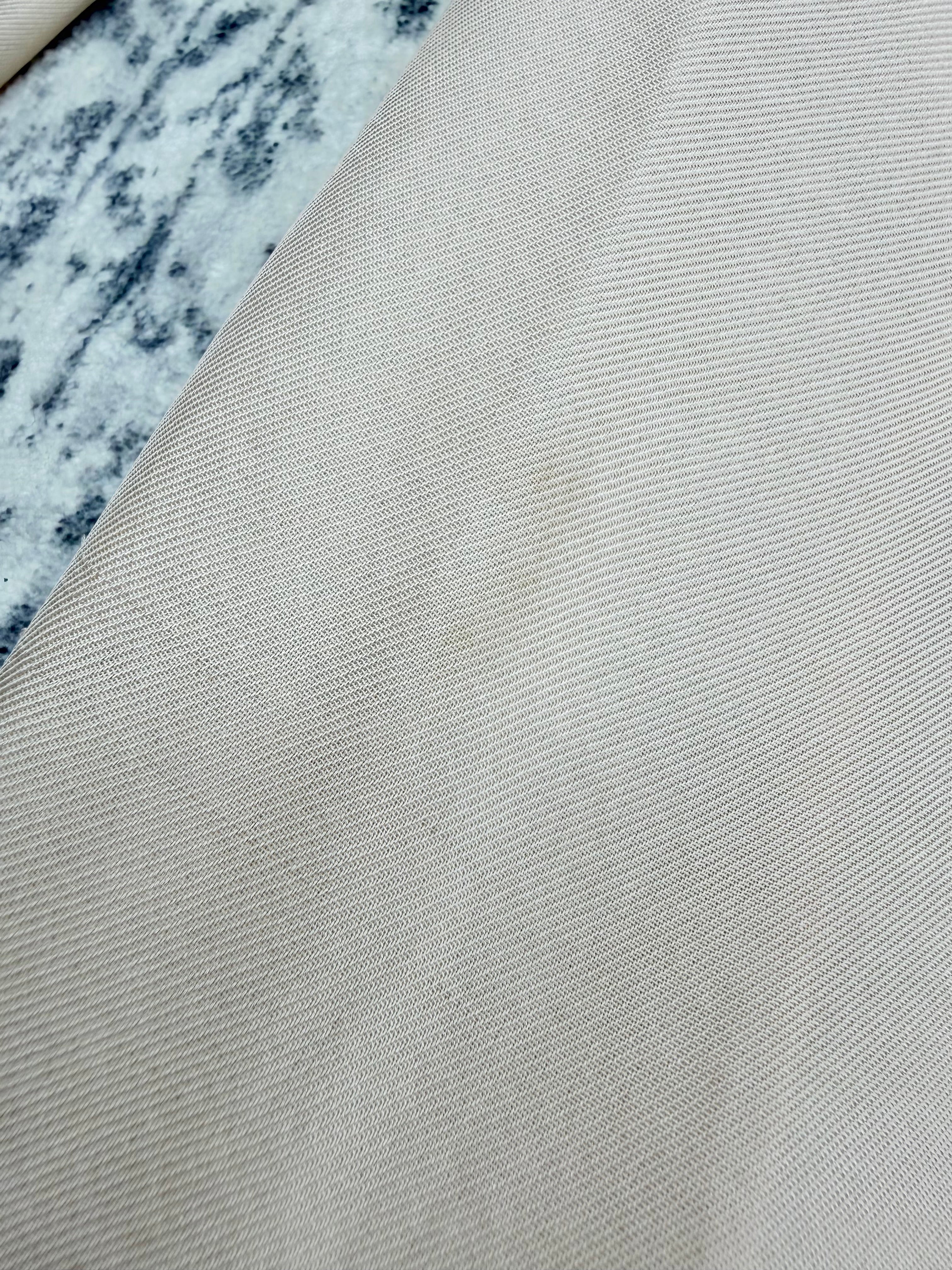 Bottega Veneta Cream Silk Raw Trim Blouse - AU12/14