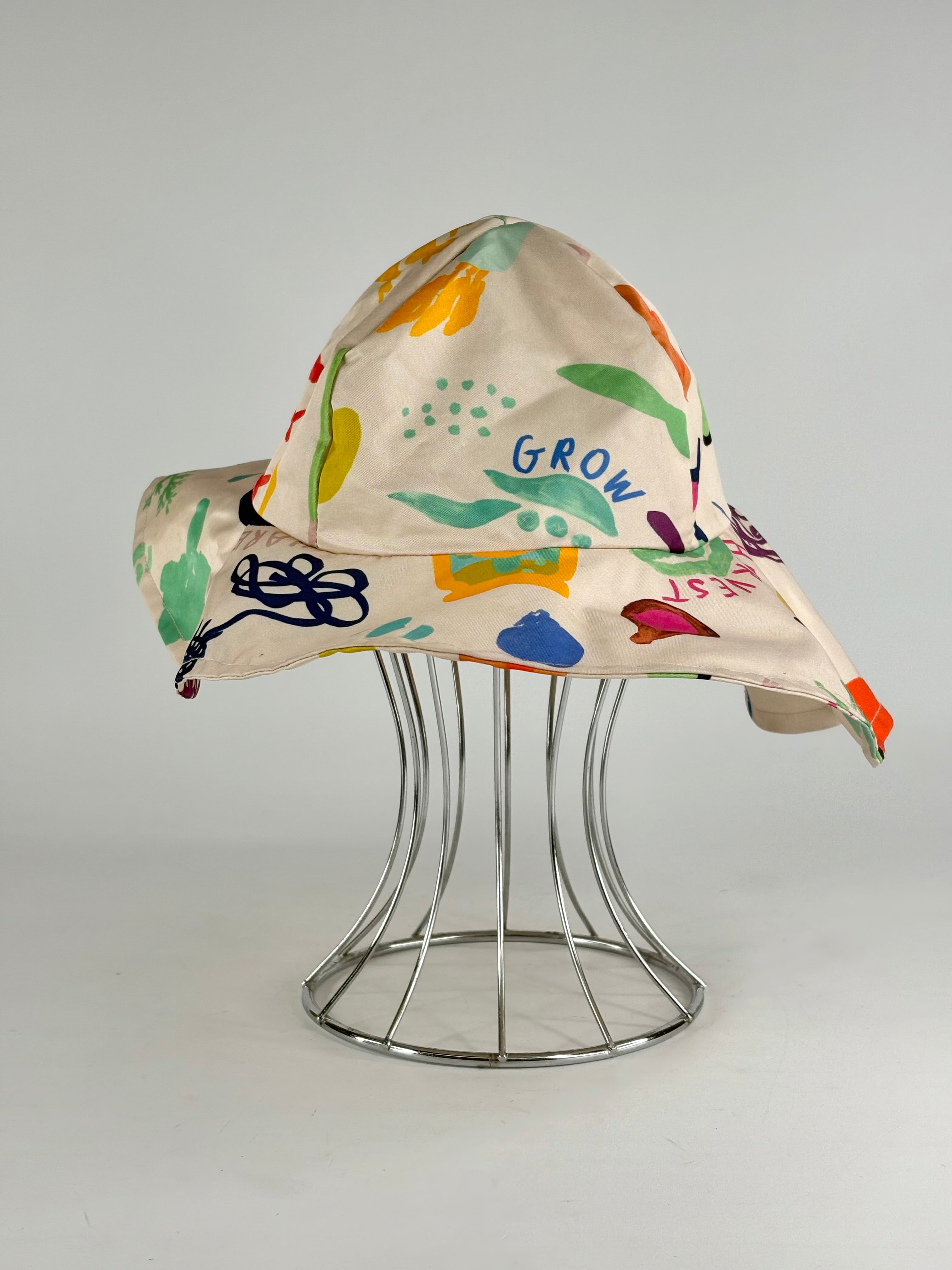 Gorman Playground x Stephanie Alexander Grow/Harvest/Share Motif Floppy Hat