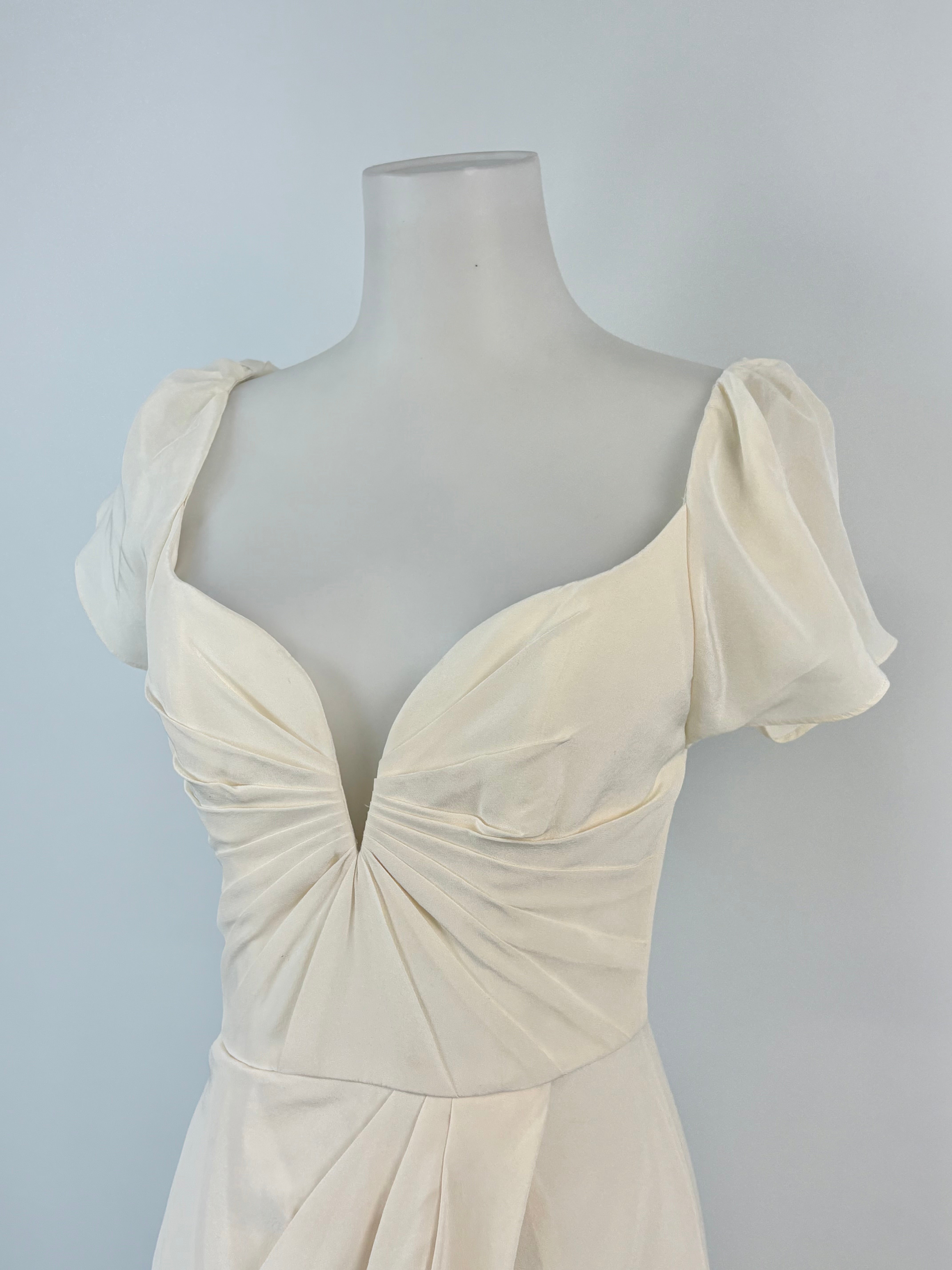 Zimmermann Pearl Silk Flutter Midi Dress - AU8