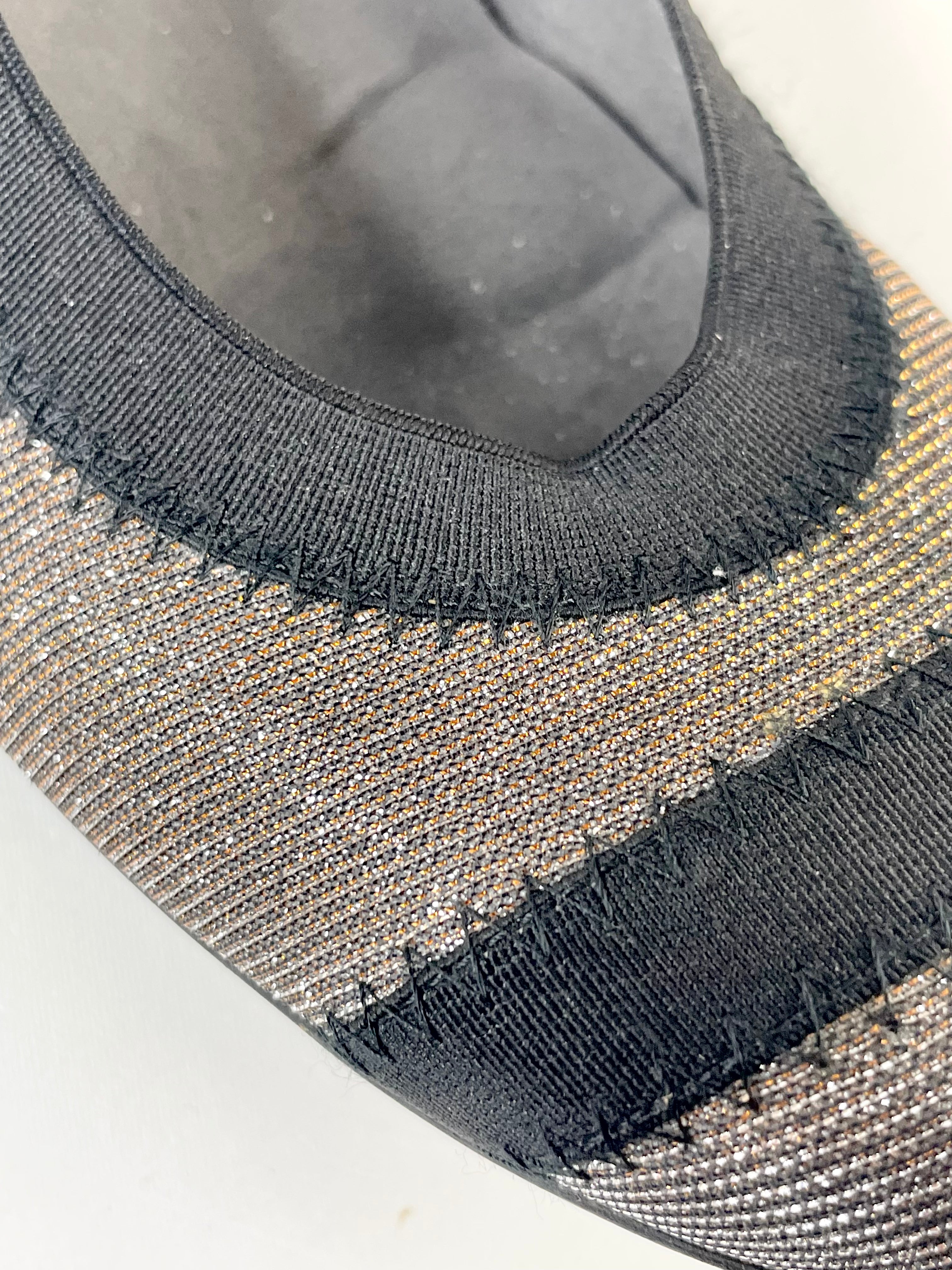 Stuart Weitzman Giveable Pyrite Nocturn Glittering Ballet Flats - EU37.5