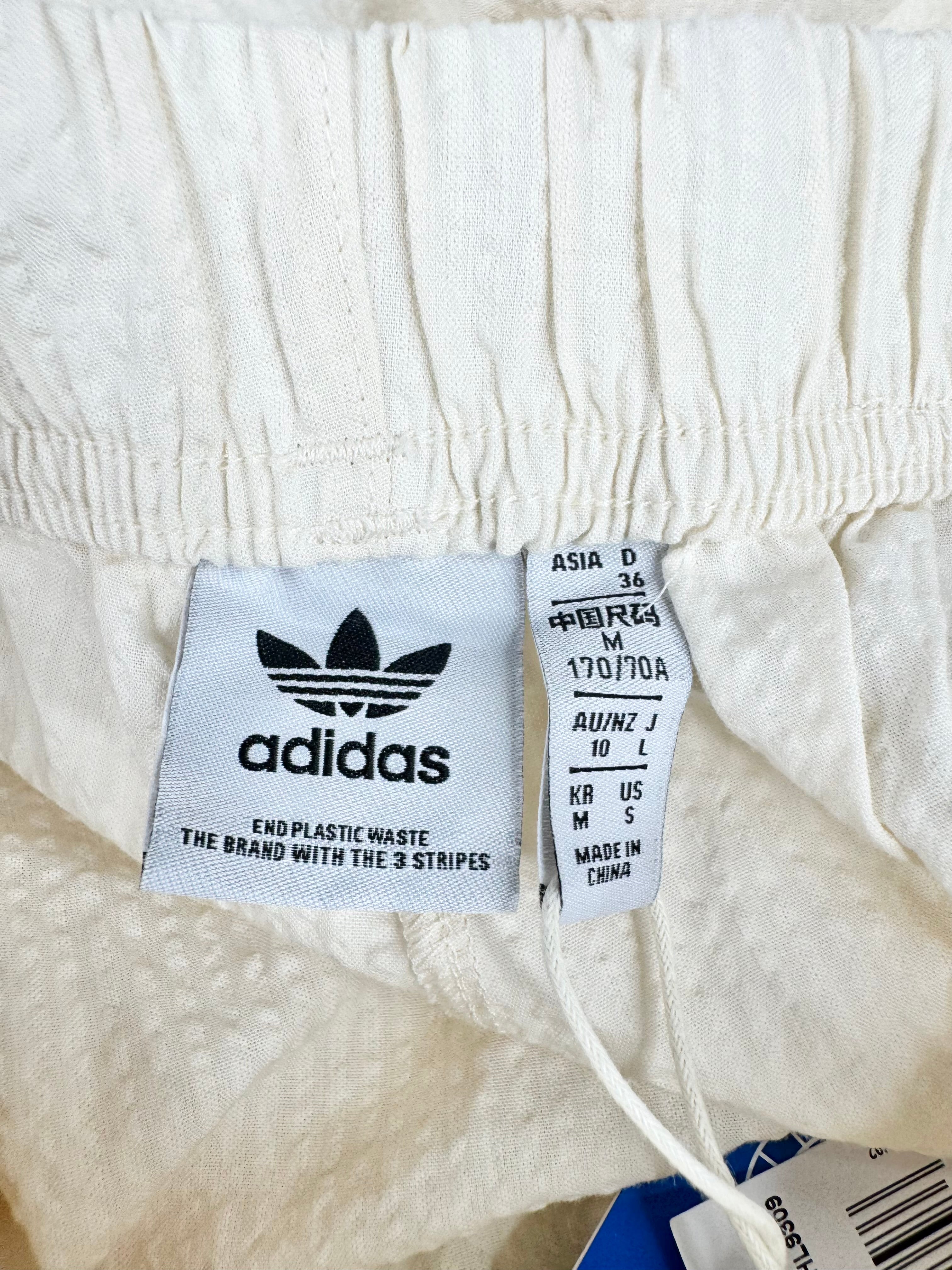 Adidas Cream Seersucker Track Pants NWT - AU10