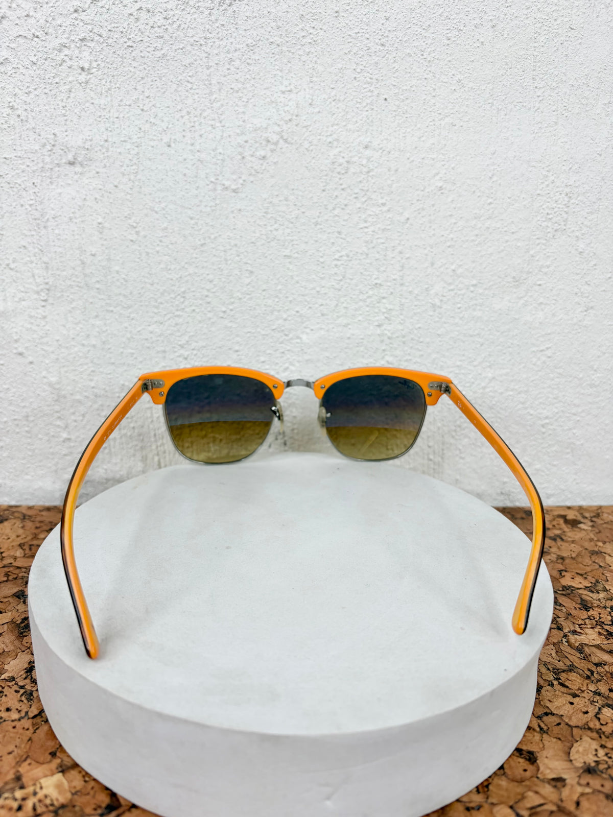 Ray-Ban 3016 Clubmaster Tortoiseshell & Orange Sunglasses