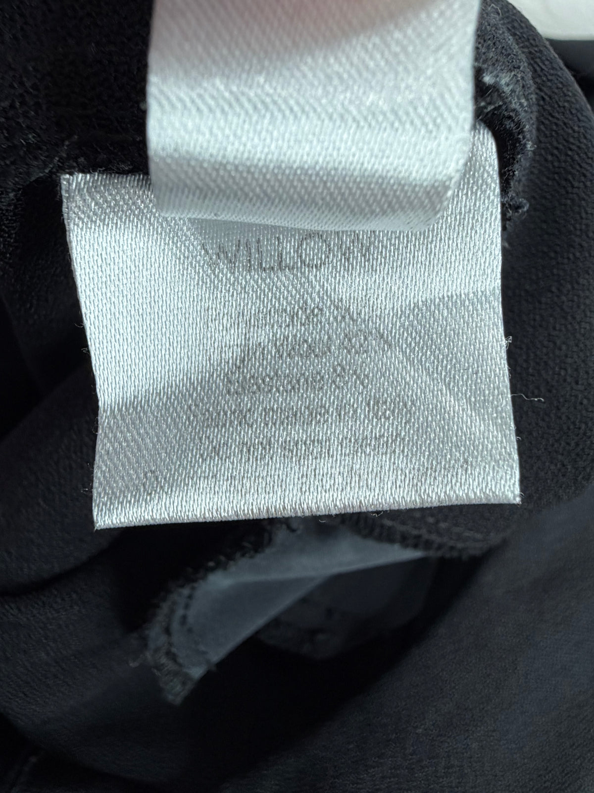 Willow Black Asymmetrical Front Pleat Slacks - AU8